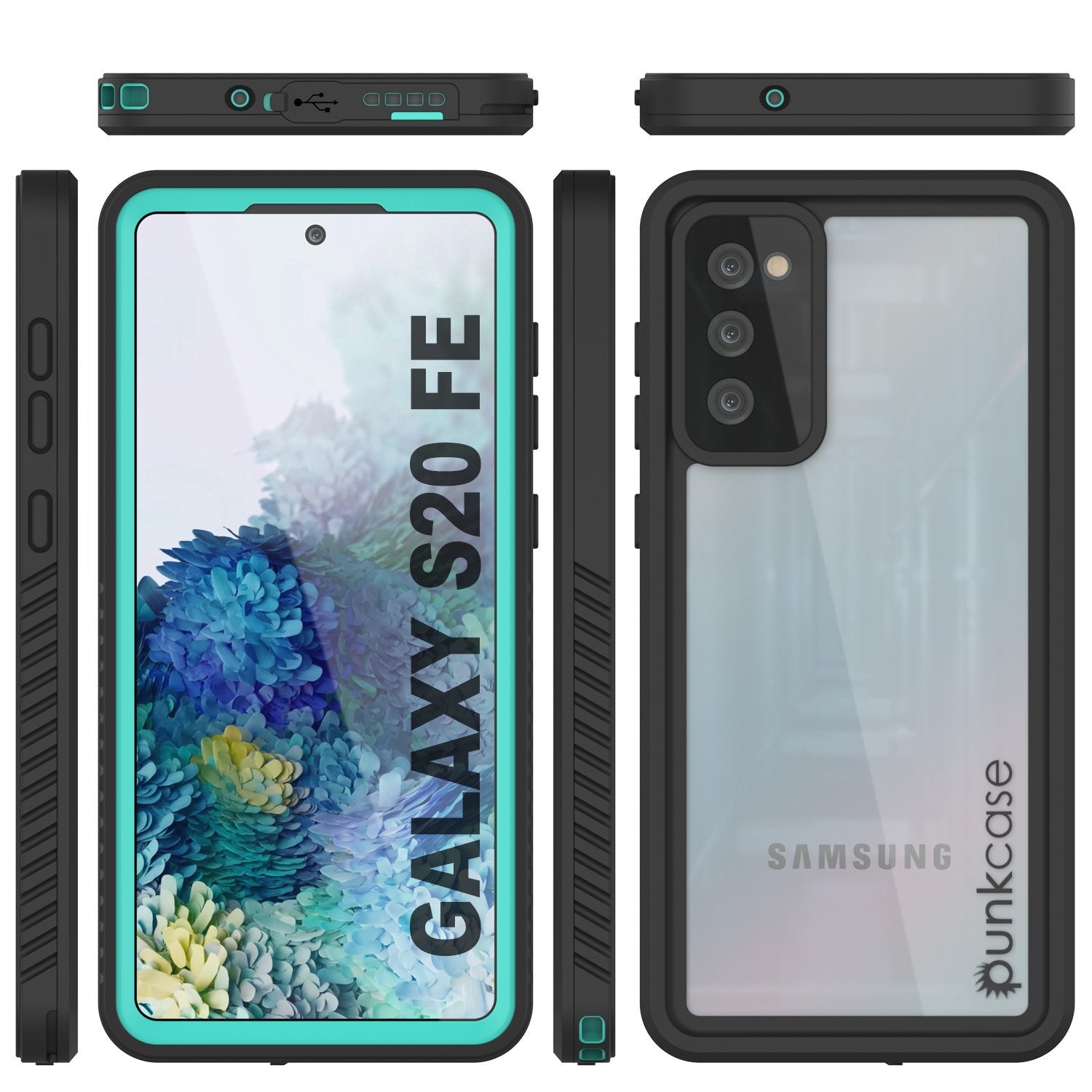 Galaxy S20 FE Water/Shock/Snowproof [Extreme Series]  Screen Protector Case [Teal]