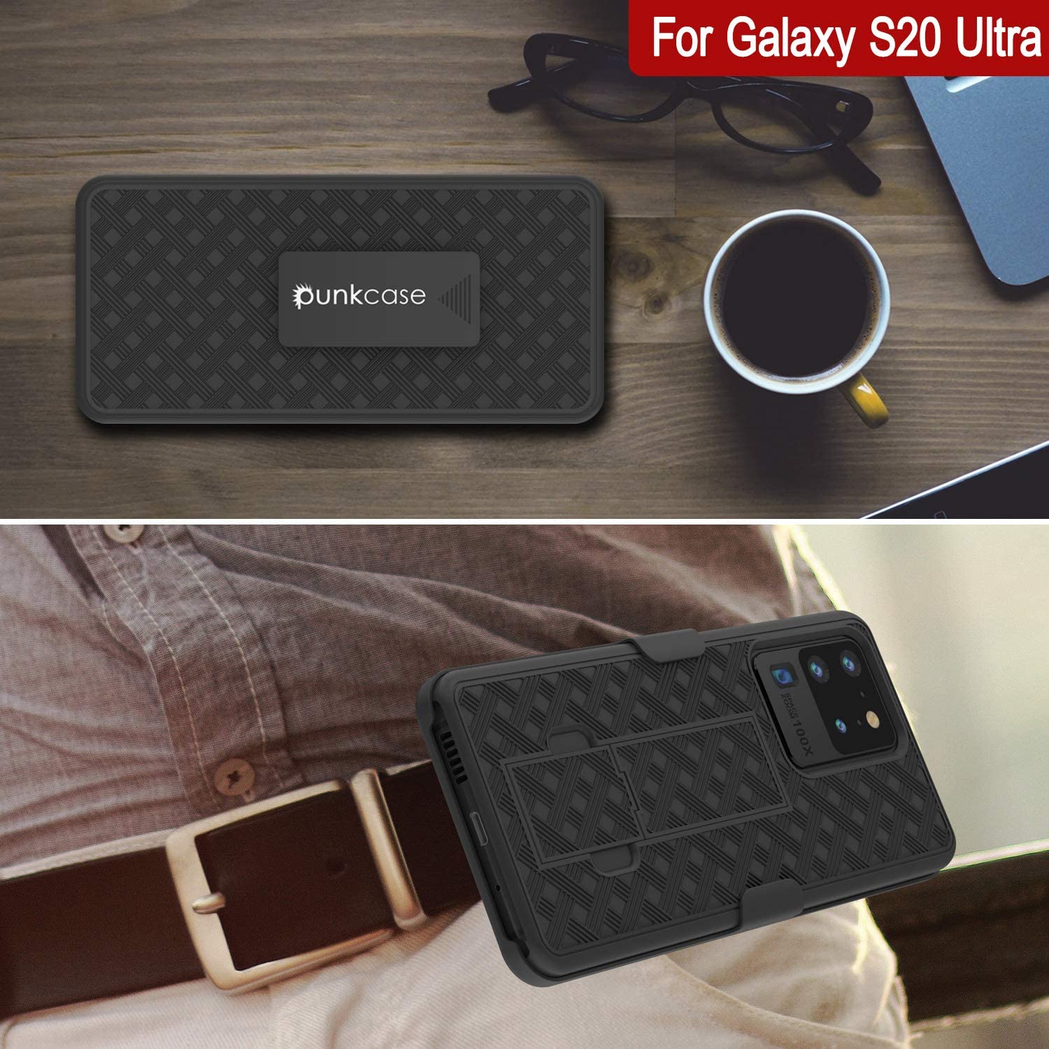 Galaxy S24 Ultra Case, Punkcase Holster Belt Clip With Screen Protector [Teal]