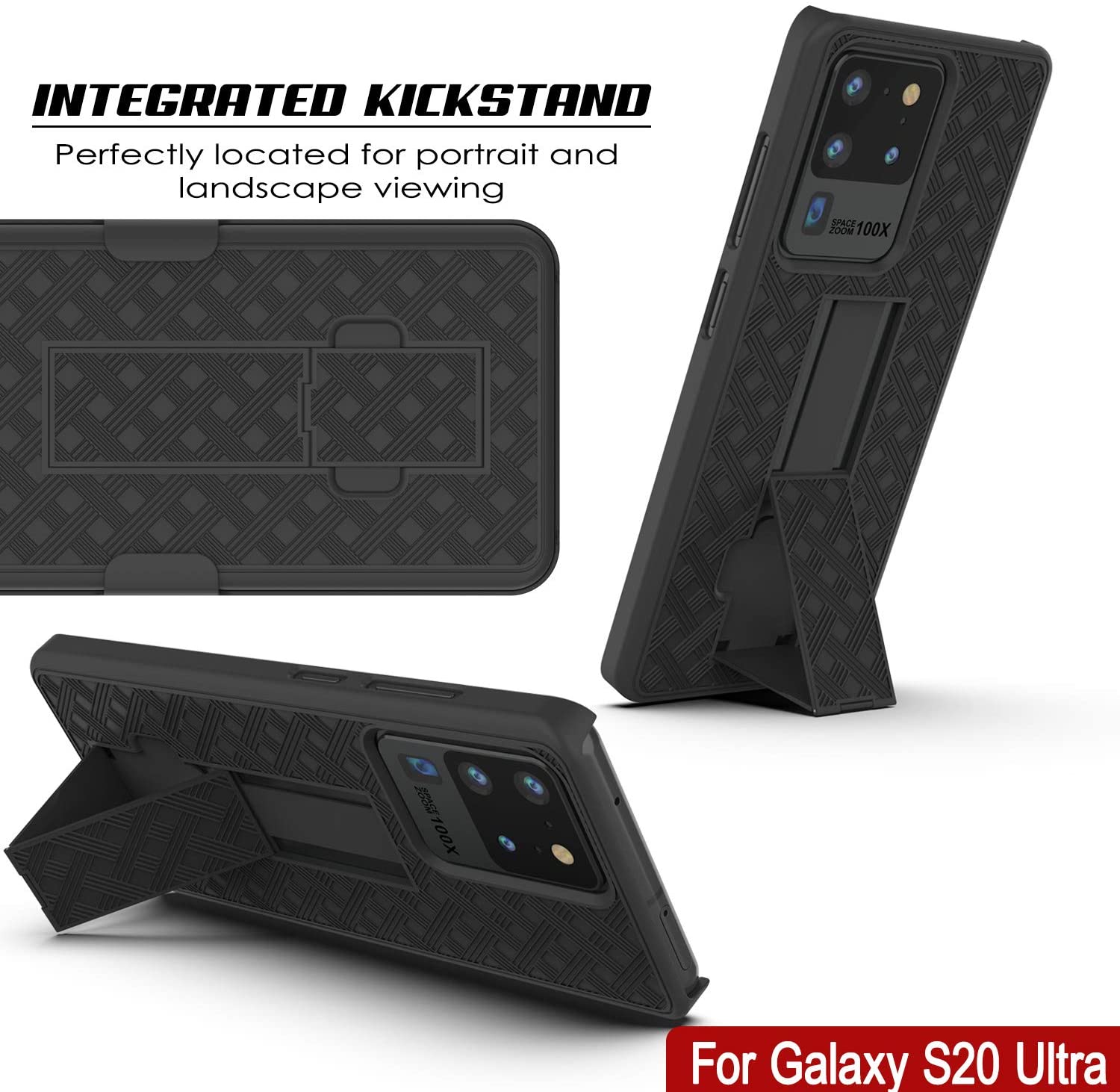 Galaxy S24 Ultra Case, Punkcase Holster Belt Clip With Screen Protector [Teal]