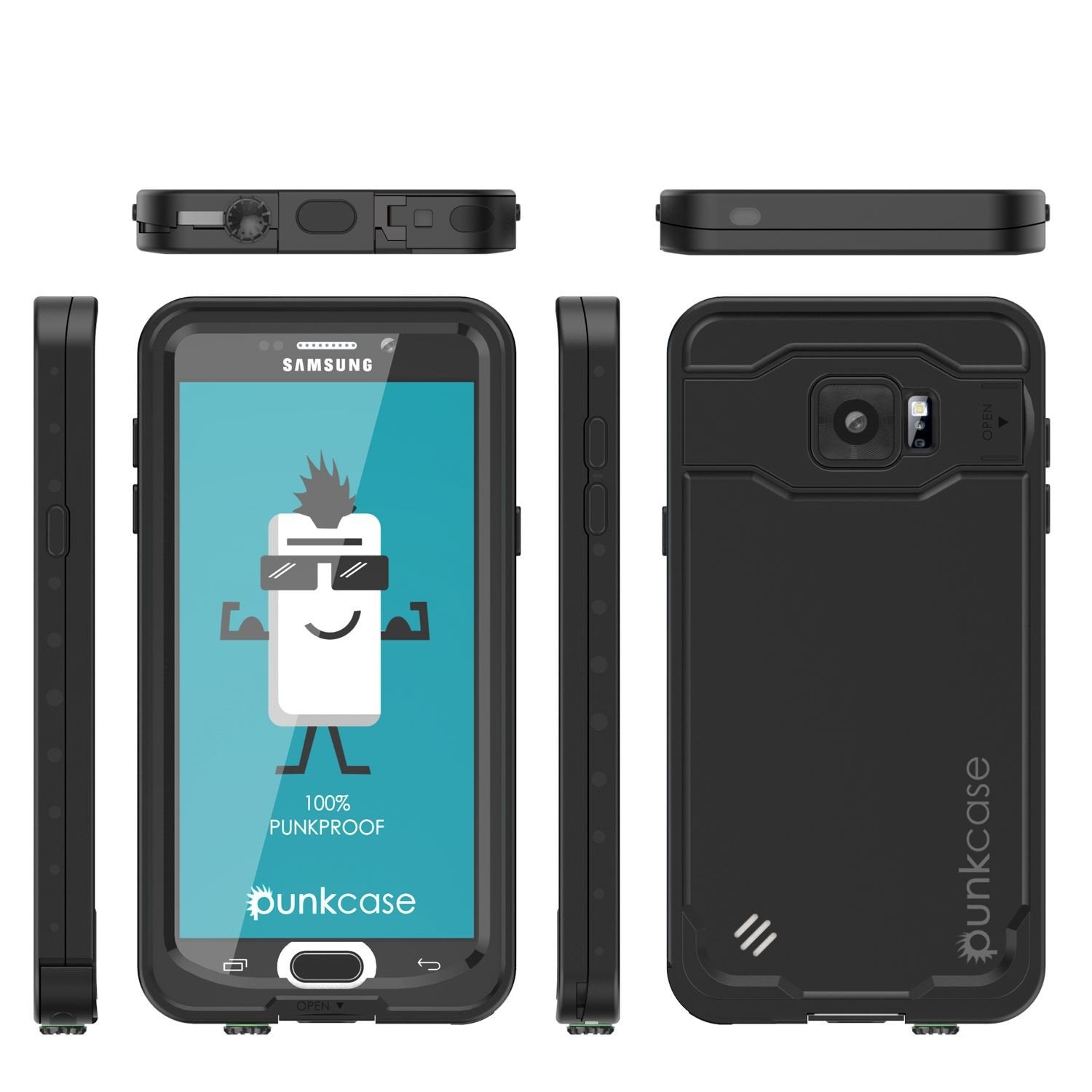 Galaxy Note 5 Waterproof Case, Punkcase StudStar Black Shock/Dirt/Snow Proof | Lifetime Warranty - PunkCase NZ