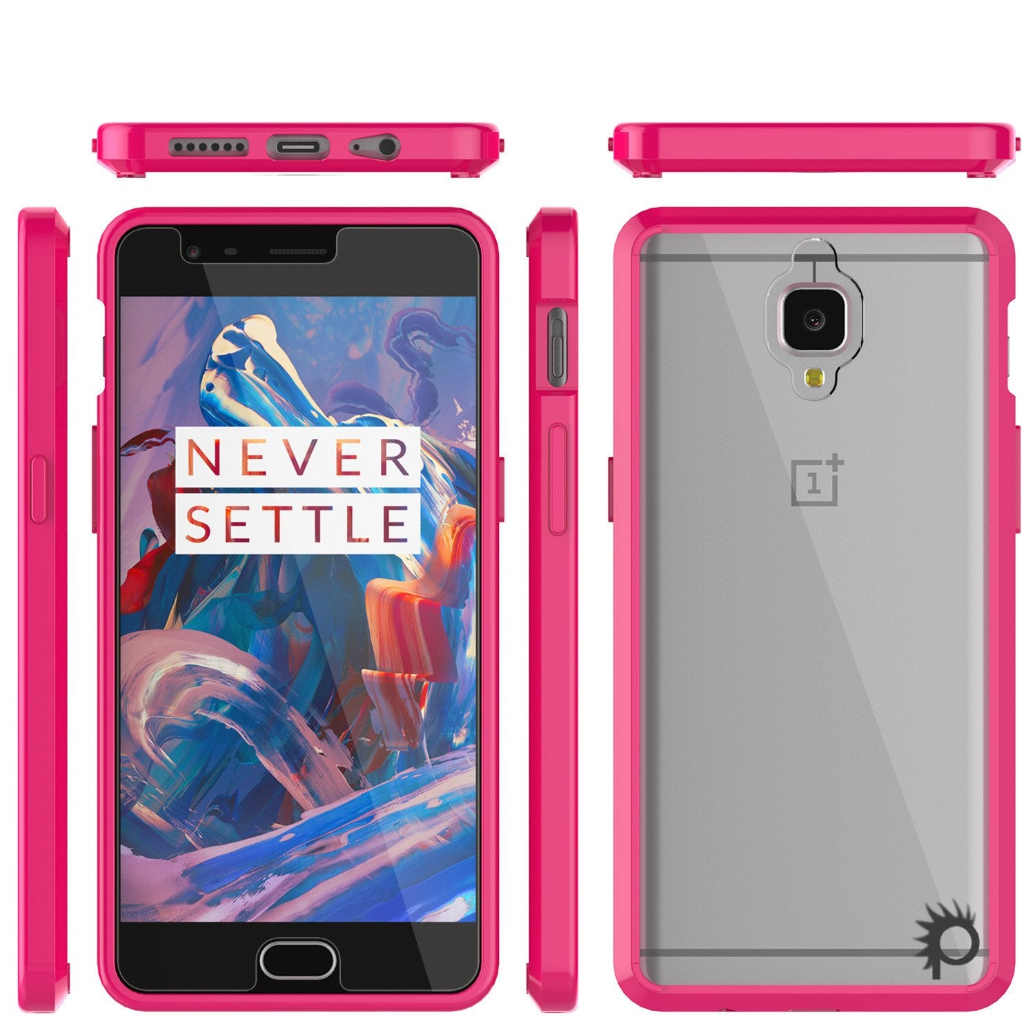 OnePlus 3 Case Punkcase® LUCID 2.0 Pink Series w/ SHIELD GLASS Lifetime Warranty Exchange - PunkCase NZ