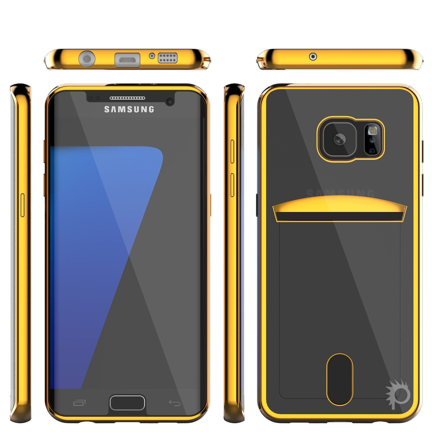 Galaxy S7 Case, PUNKCASE® LUCID Gold Series | Card Slot | SHIELD Screen Protector | Ultra fit - PunkCase NZ