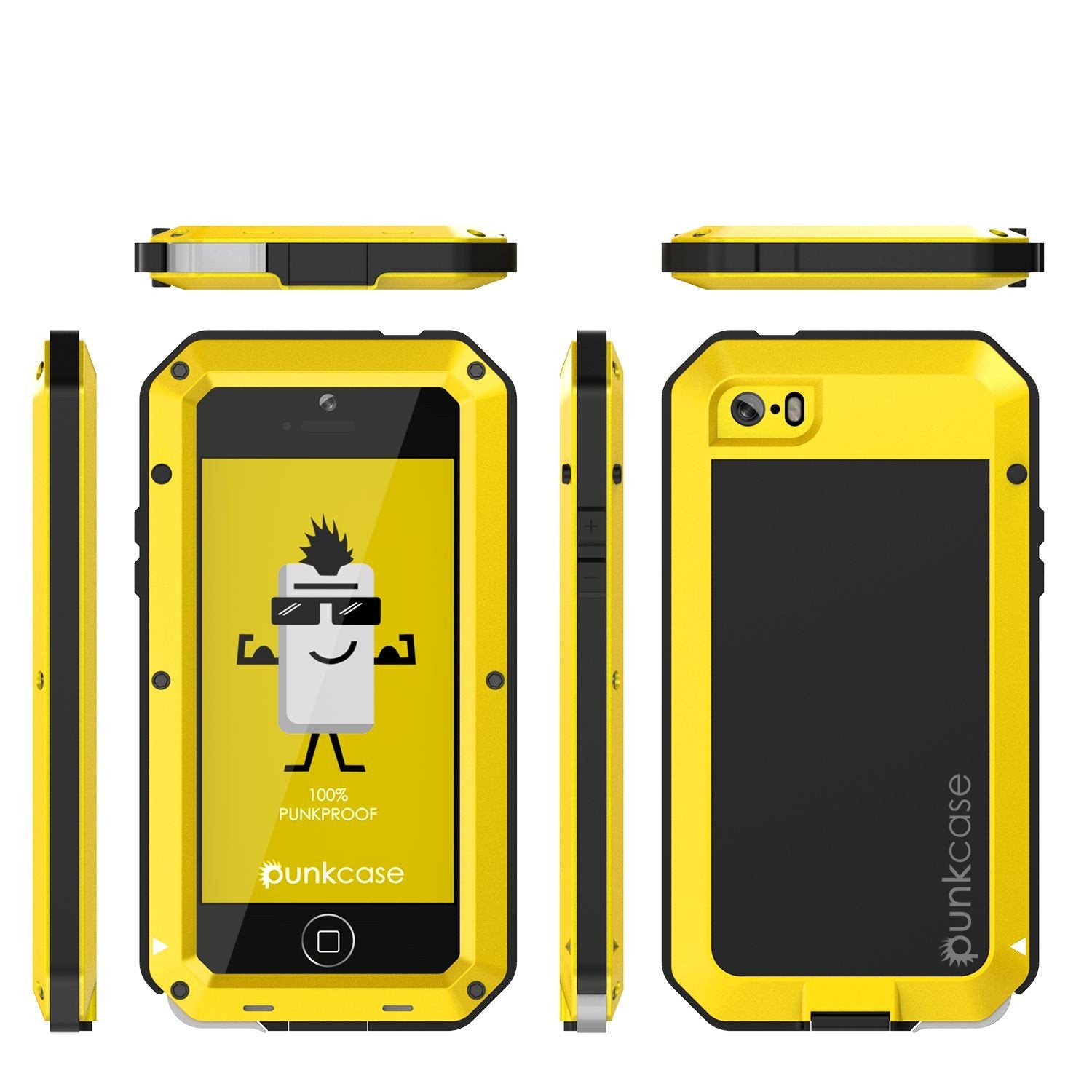 iPhone SE/5/5s Case, Punkcase® METALLIC Series NEON w/ TEMPERED GLASS | Aluminum Frame - PunkCase NZ