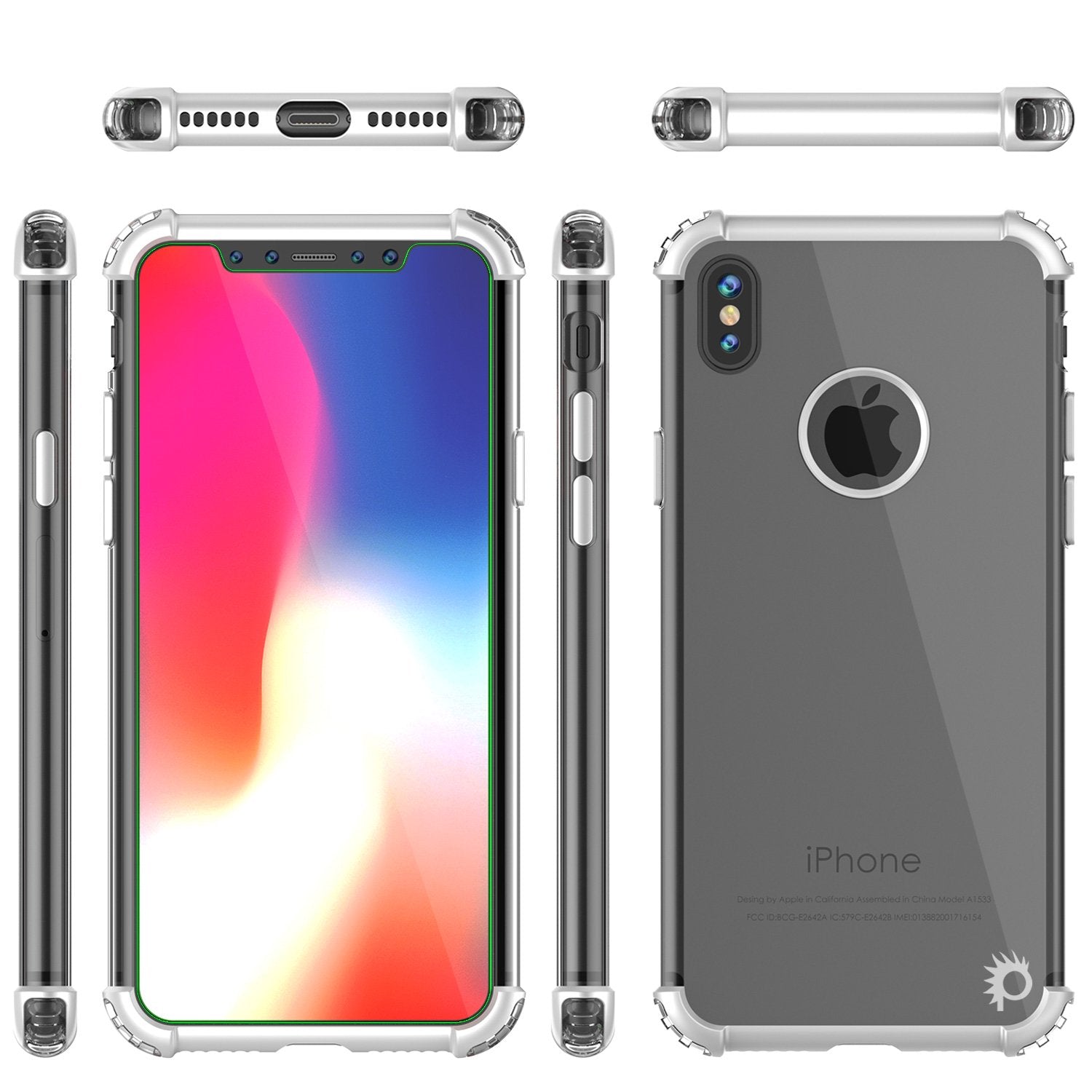 iPhone X Case, Punkcase [BLAZE SERIES] Protective Cover W/ PunkShield Screen Protector [Shockproof] [Slim Fit] for Apple iPhone 10 [Silver] - PunkCase NZ