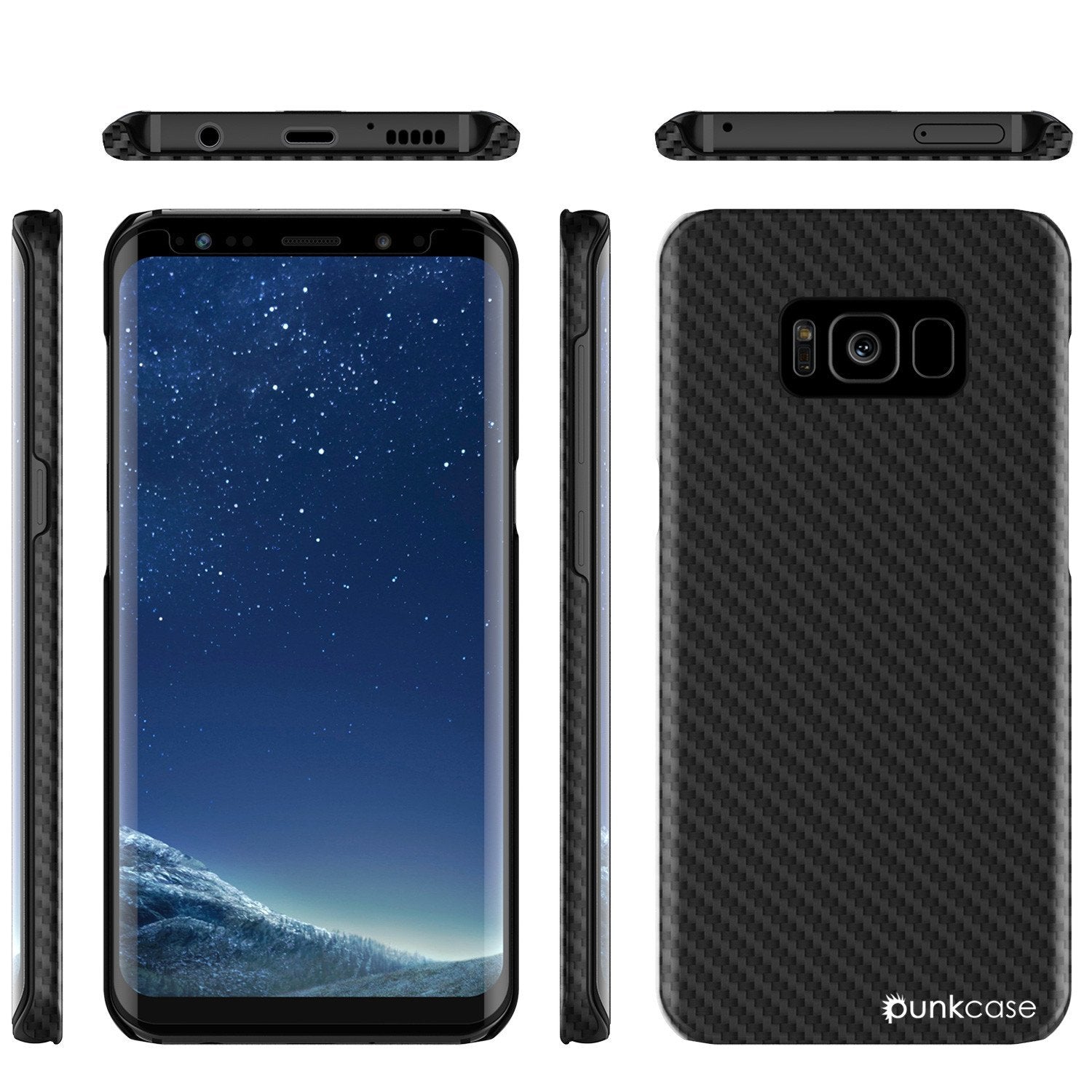 Galaxy S8 Case, PunkCase CarbonShield, Jet Black - PunkCase NZ