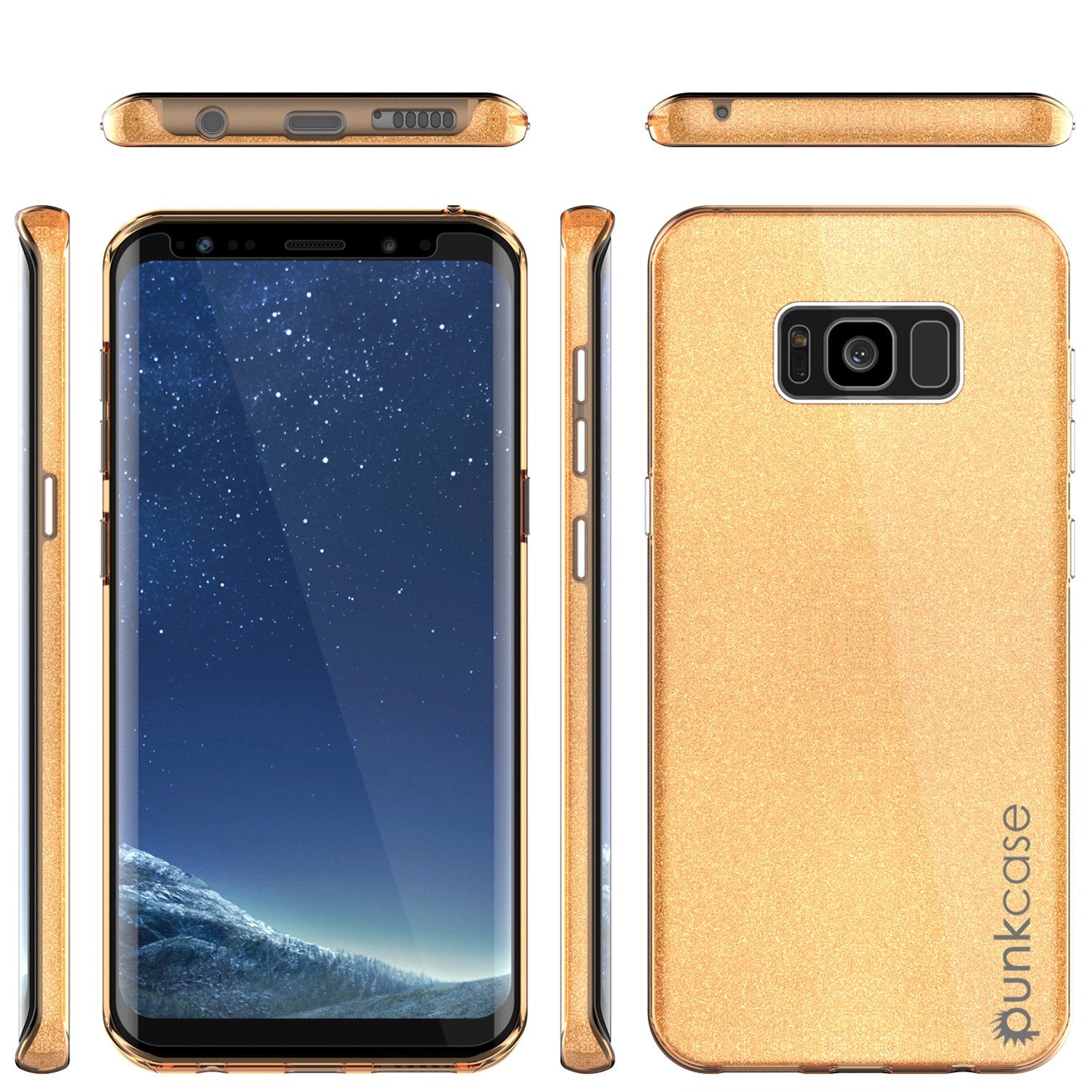 Galaxy S8 Plus Case, Punkcase Galactic 2.0 Series Ultra Slim Protective Armor TPU Cover [Gold] - PunkCase NZ