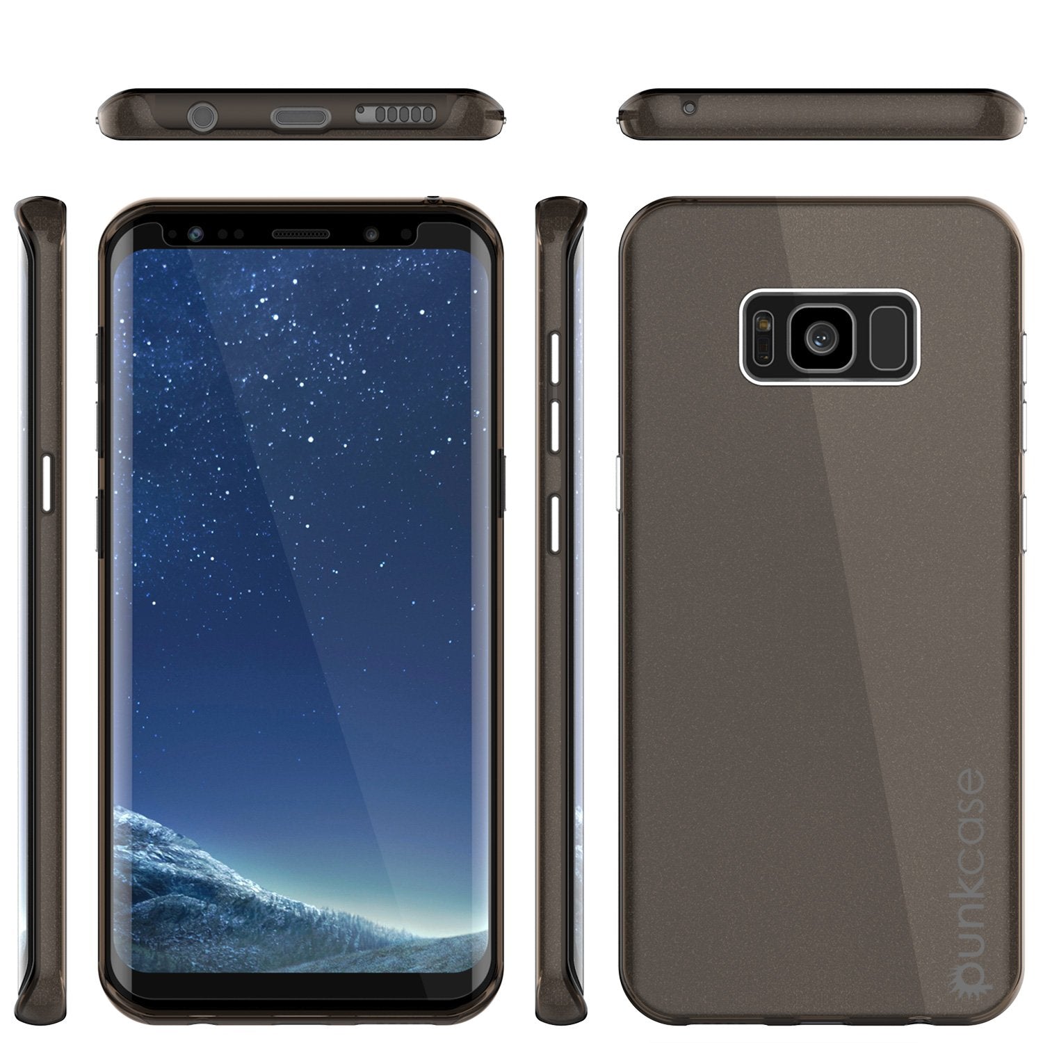 Galaxy S8 Case, Punkcase Galactic 2.0 Series Ultra Slim Protective Armor TPU Cover w/ PunkShield Screen Protector | Lifetime Exchange Warranty | Designed for Samsung Galaxy S8 [Black/grey] - PunkCase NZ