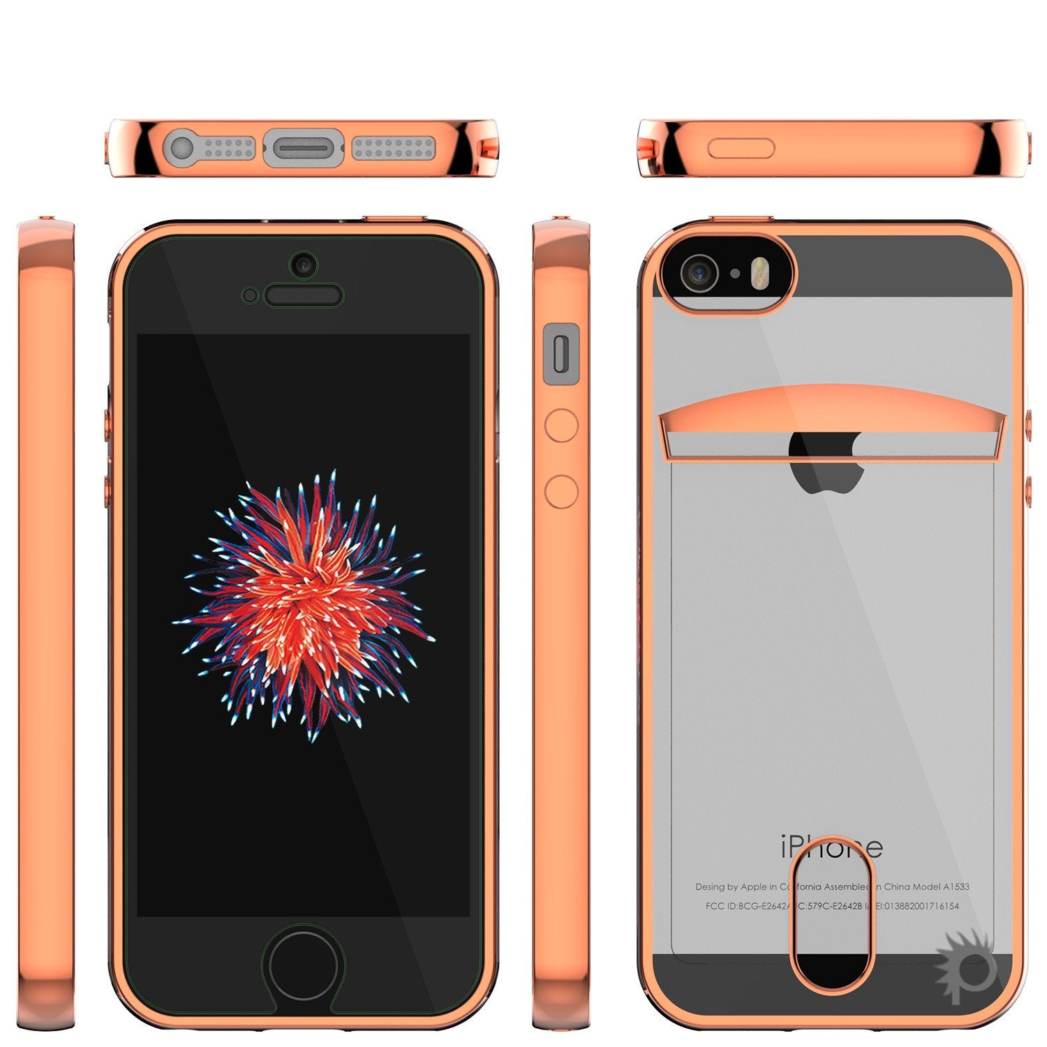 iPhone SE/5S/5 Case, PUNKCASE® LUCID Rose Gold Series | Card Slot | Screen Protector | Ultra fit - PunkCase NZ