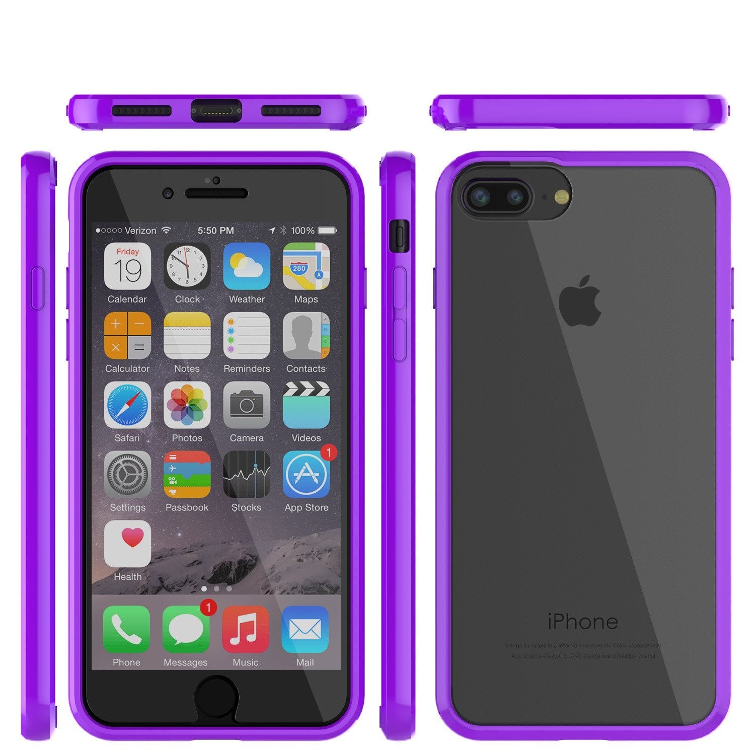 iPhone 8 Case Punkcase® LUCID 2.0 Purple Series w/ PUNK SHIELD Screen Protector | Ultra Fit - PunkCase NZ