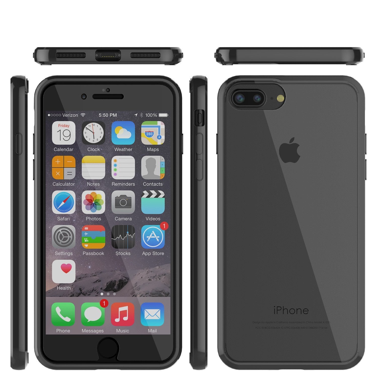 iPhone 8 Case Punkcase® LUCID 2.0 Black Series w/ PUNK SHIELD Screen Protector | Ultra Fit - PunkCase NZ