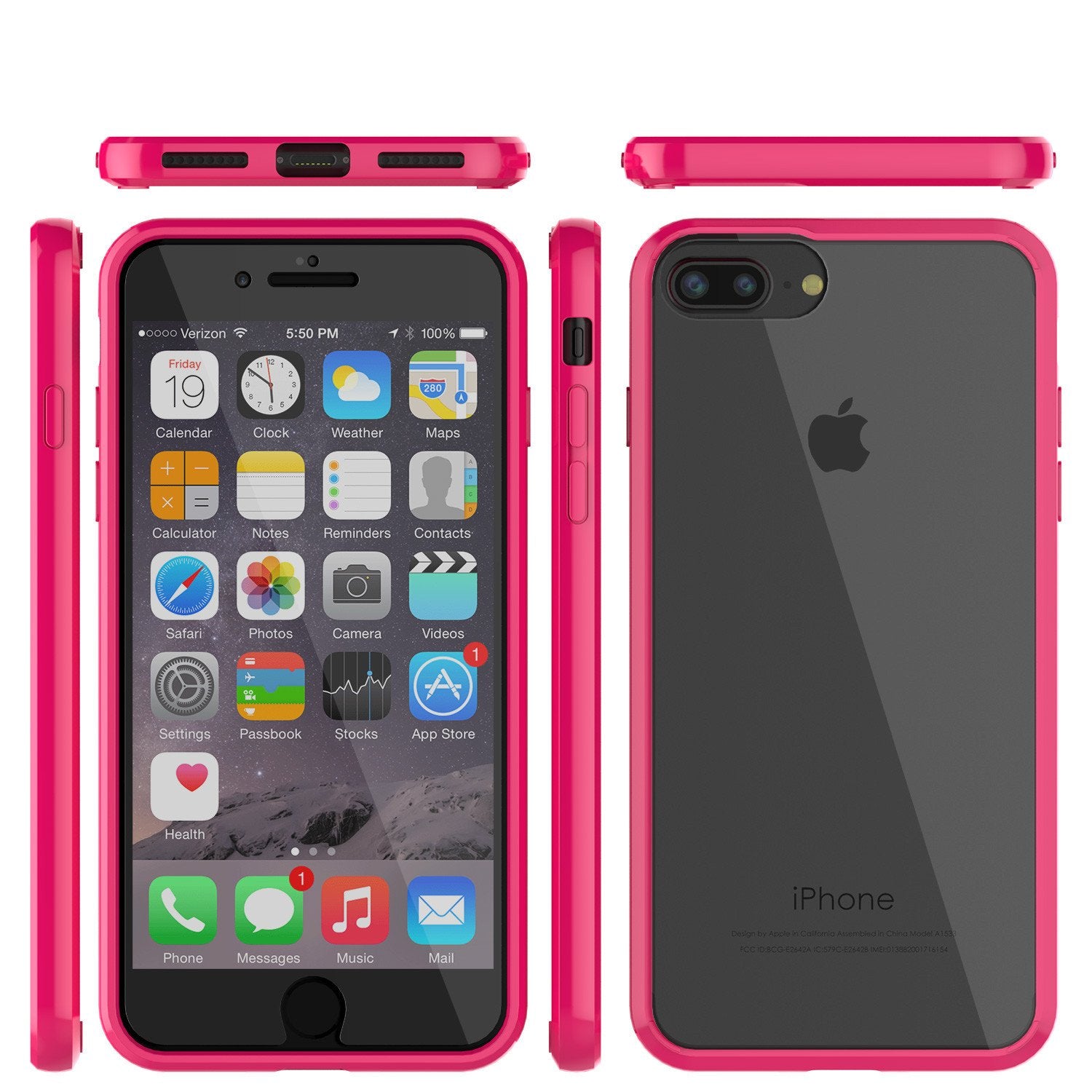 iPhone 7+ Plus Case Punkcase® LUCID 2.0 Pink Series w/ PUNK SHIELD Screen Protector | Ultra Fit - PunkCase NZ