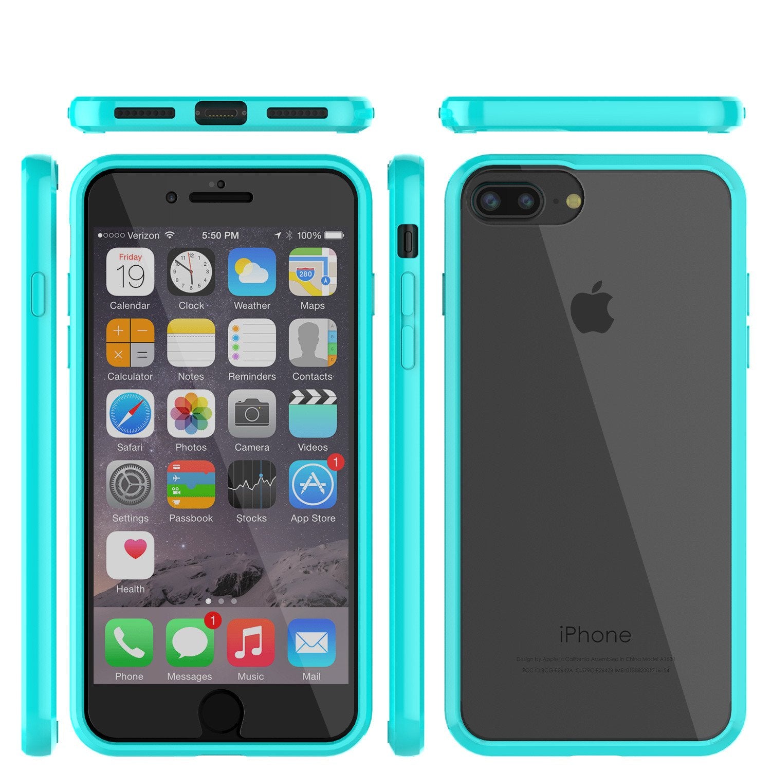 iPhone 7 Case Punkcase® LUCID 2.0 Teal Series w/ PUNK SHIELD Screen Protector | Ultra Fit - PunkCase NZ