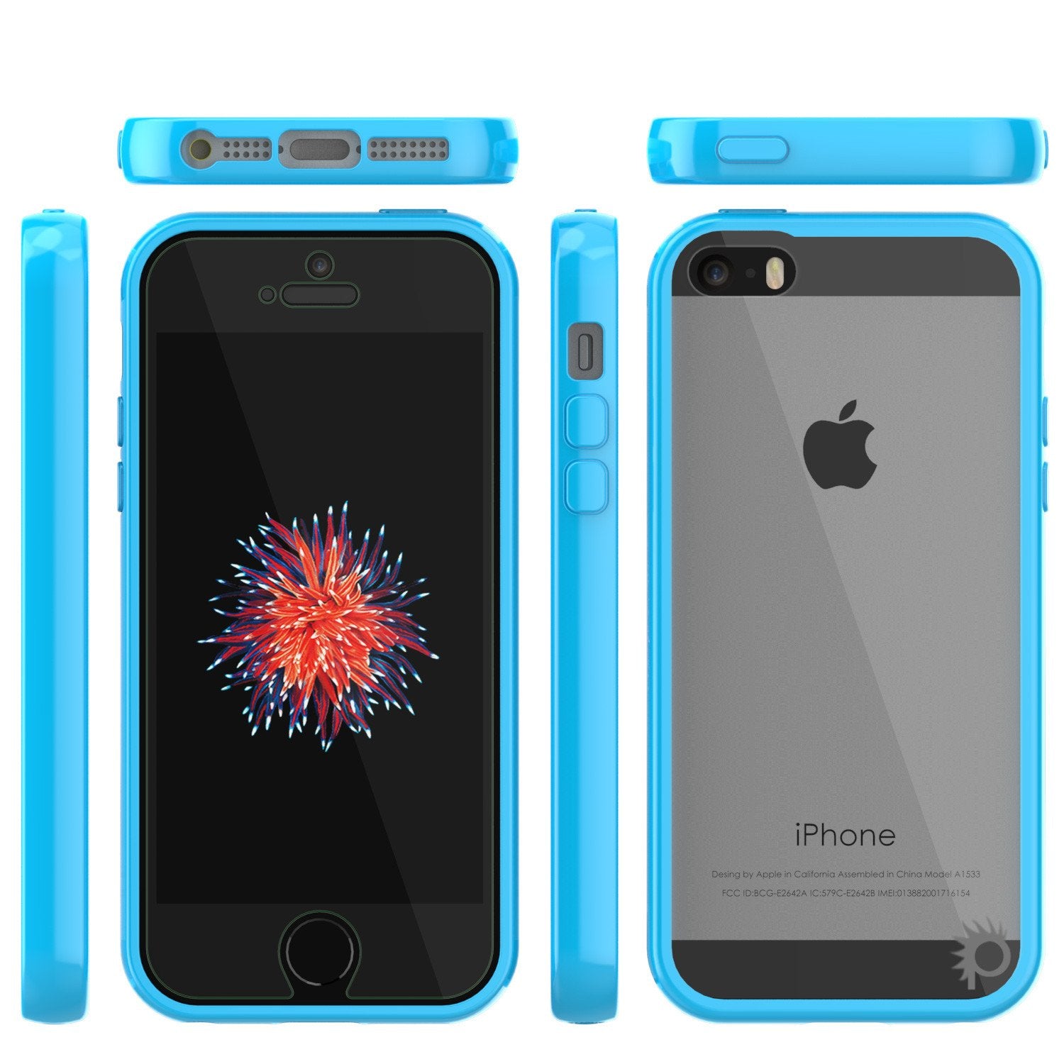 iPhone SE/5S/5 Case Punkcase® LUCID 2.0 Light Blue Series w/ PUNK SHIELD Screen Protector | Ultra Fit - PunkCase NZ