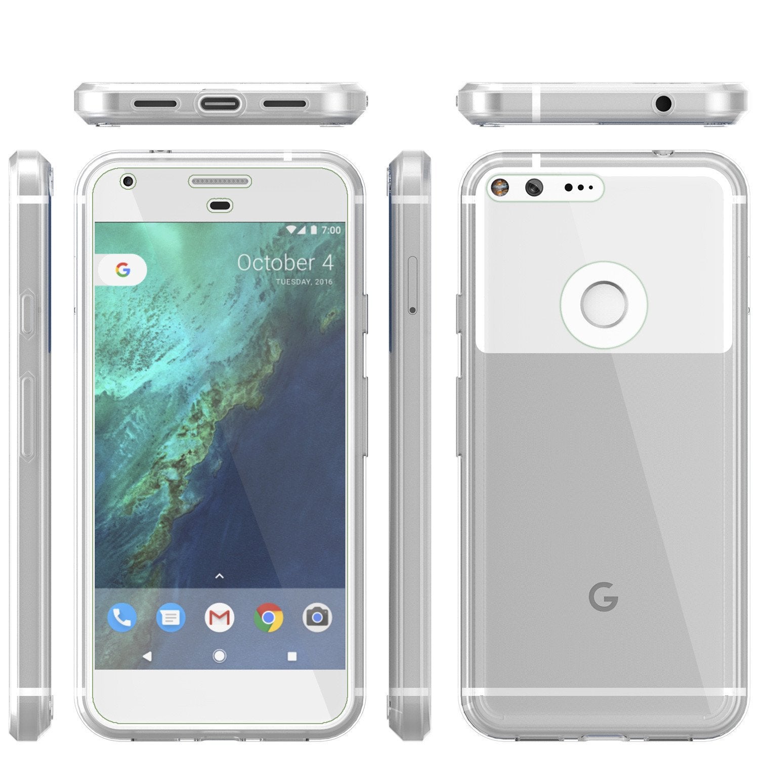 Google Pixel XL Case Punkcase® LUCID 2.0 Clear Series w/ PUNK SHIELD Glass Screen Protector | Ultra Fit - PunkCase NZ