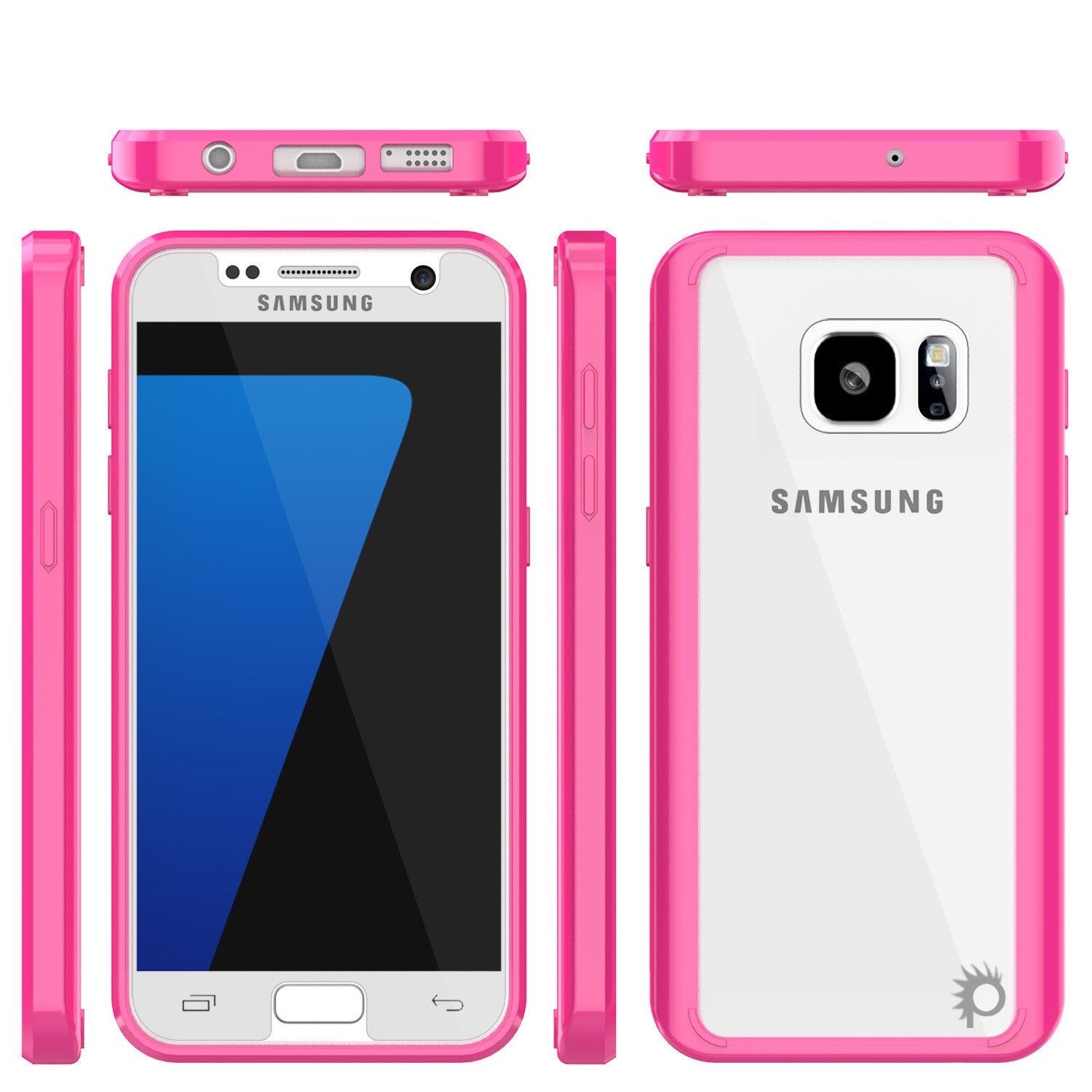 S7 Case Punkcase® LUCID 2.0 Pink Series w/ PUNK SHIELD Glass Screen Protector | Ultra Fit - PunkCase NZ