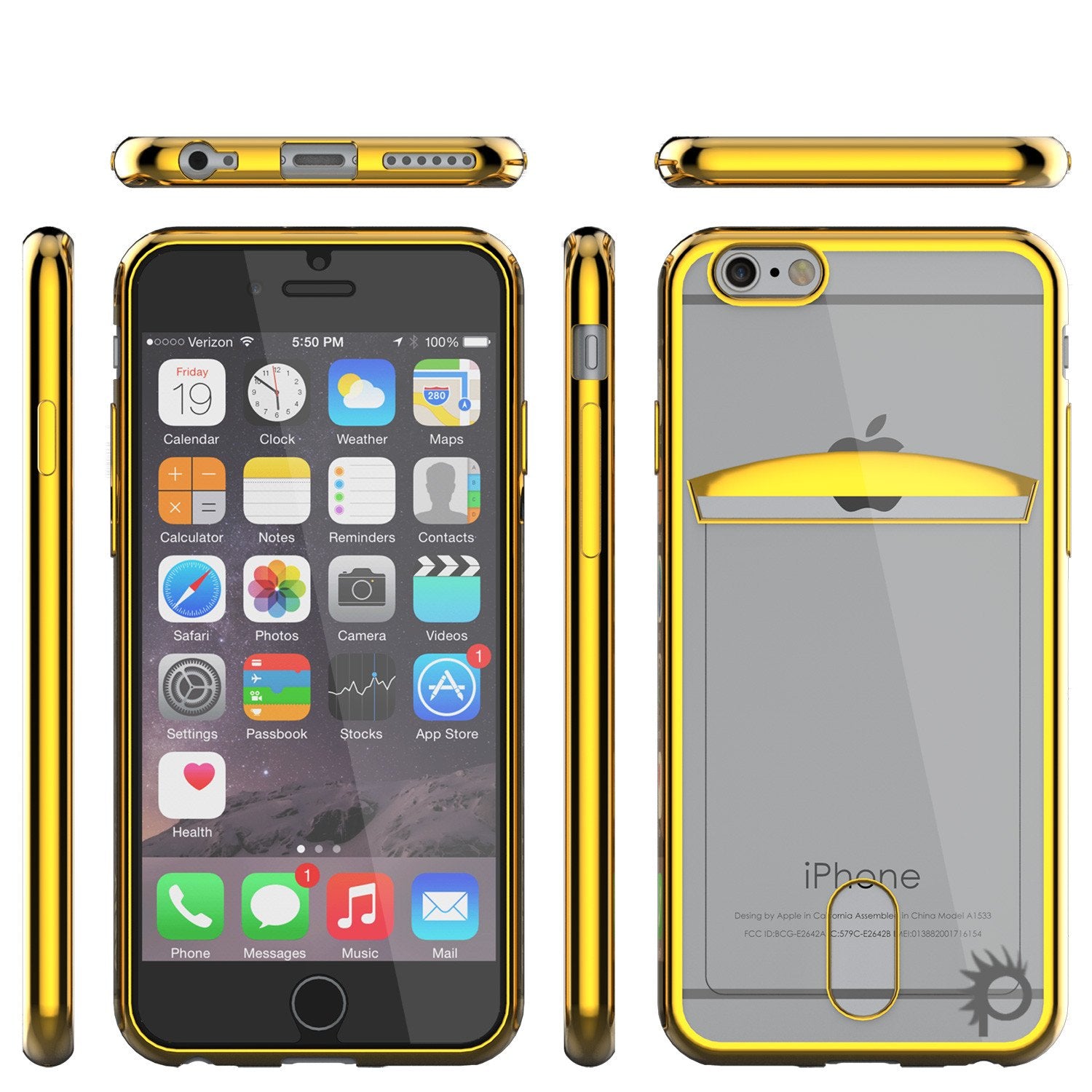 iPhone 6s/6 Case, PUNKCASE® LUCID Gold Series | Card Slot | SHIELD Screen Protector | Ultra fit - PunkCase NZ