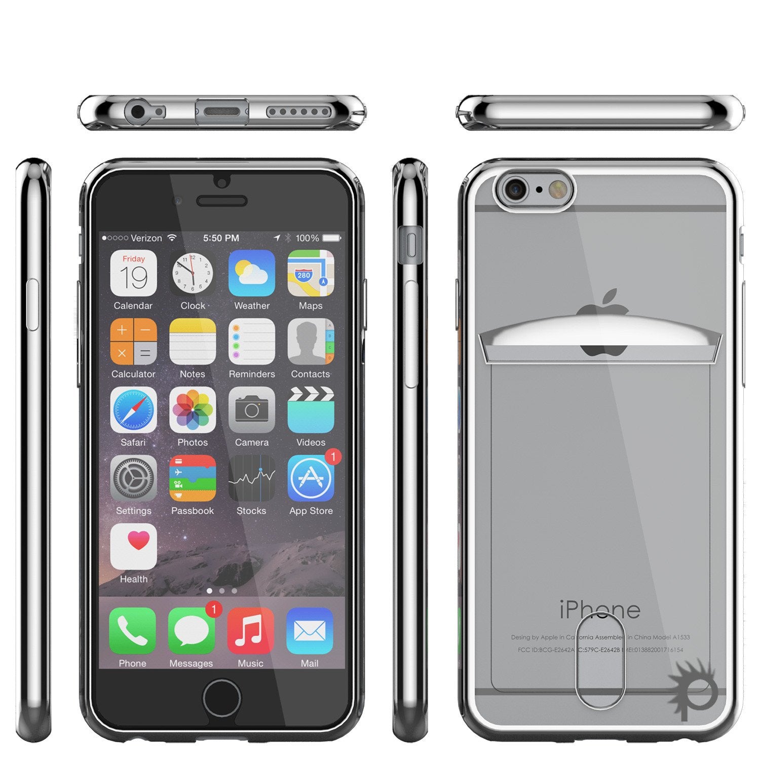 iPhone 6s/6 Case, PUNKCASE® LUCID Silver Series | Card Slot | SHIELD Screen Protector | Ultra fit - PunkCase NZ