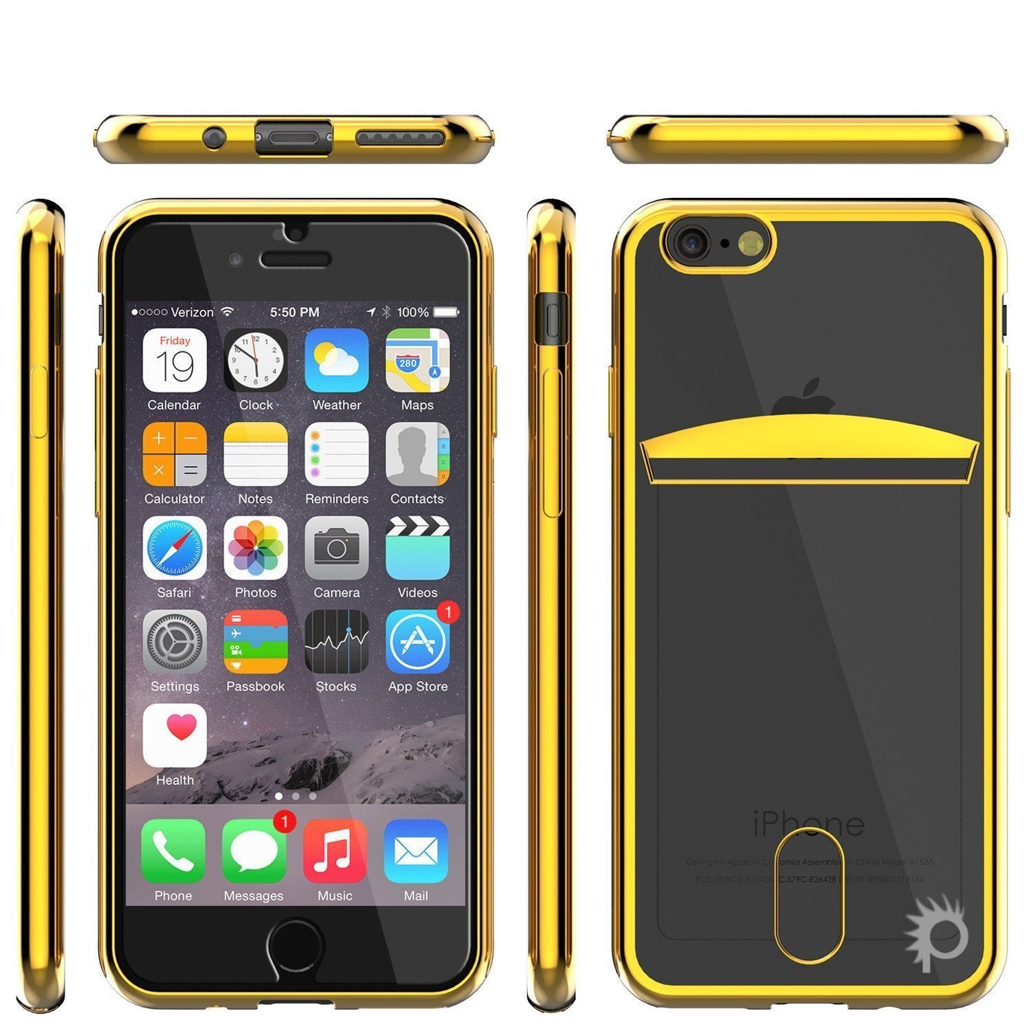 iPhone 8 Case, PUNKCASE® LUCID Gold Series | Card Slot | SHIELD Screen Protector | Ultra fit - PunkCase NZ