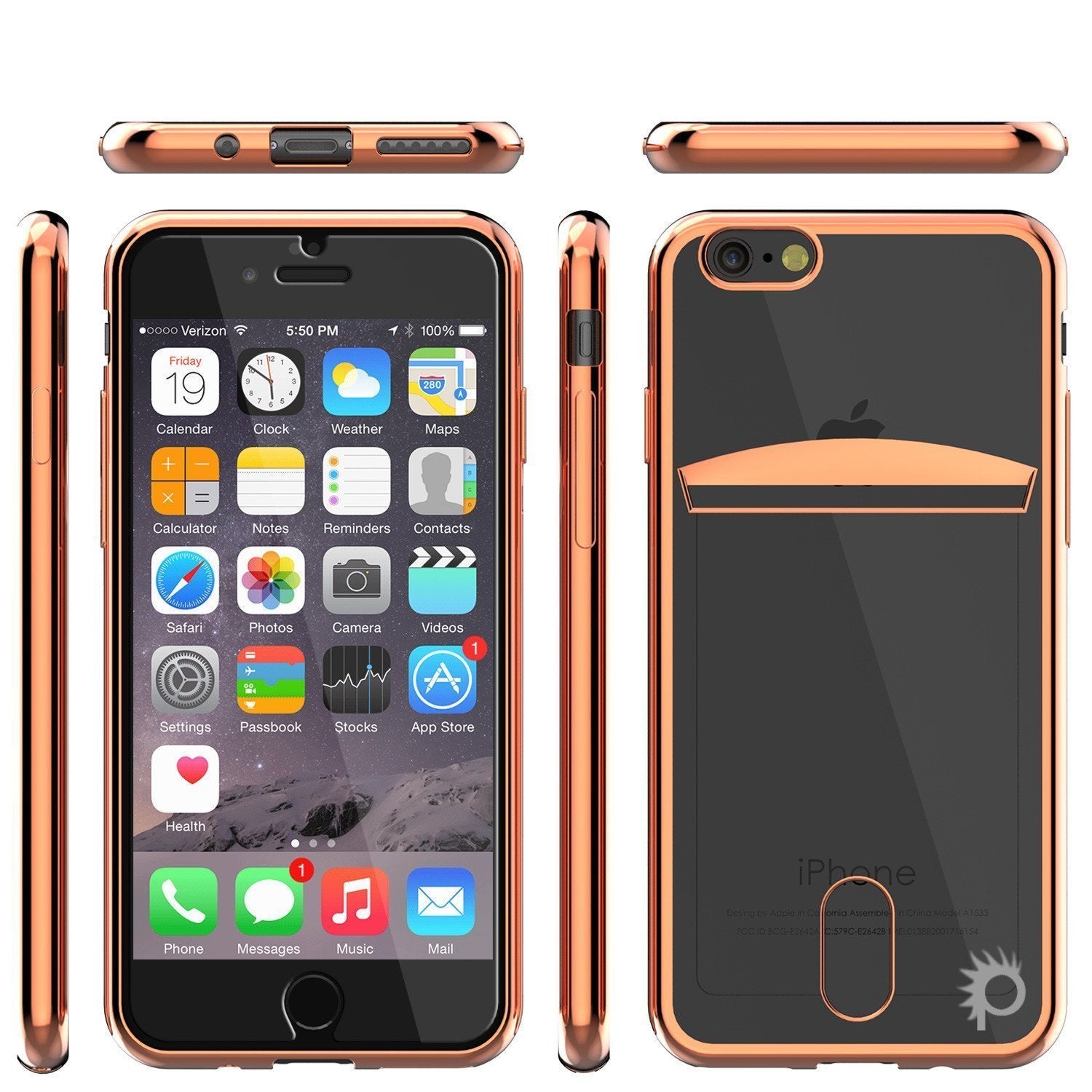 iPhone 8 Case, PUNKCASE® LUCID Rose Gold Series | Card Slot | SHIELD Screen Protector | Ultra fit - PunkCase NZ