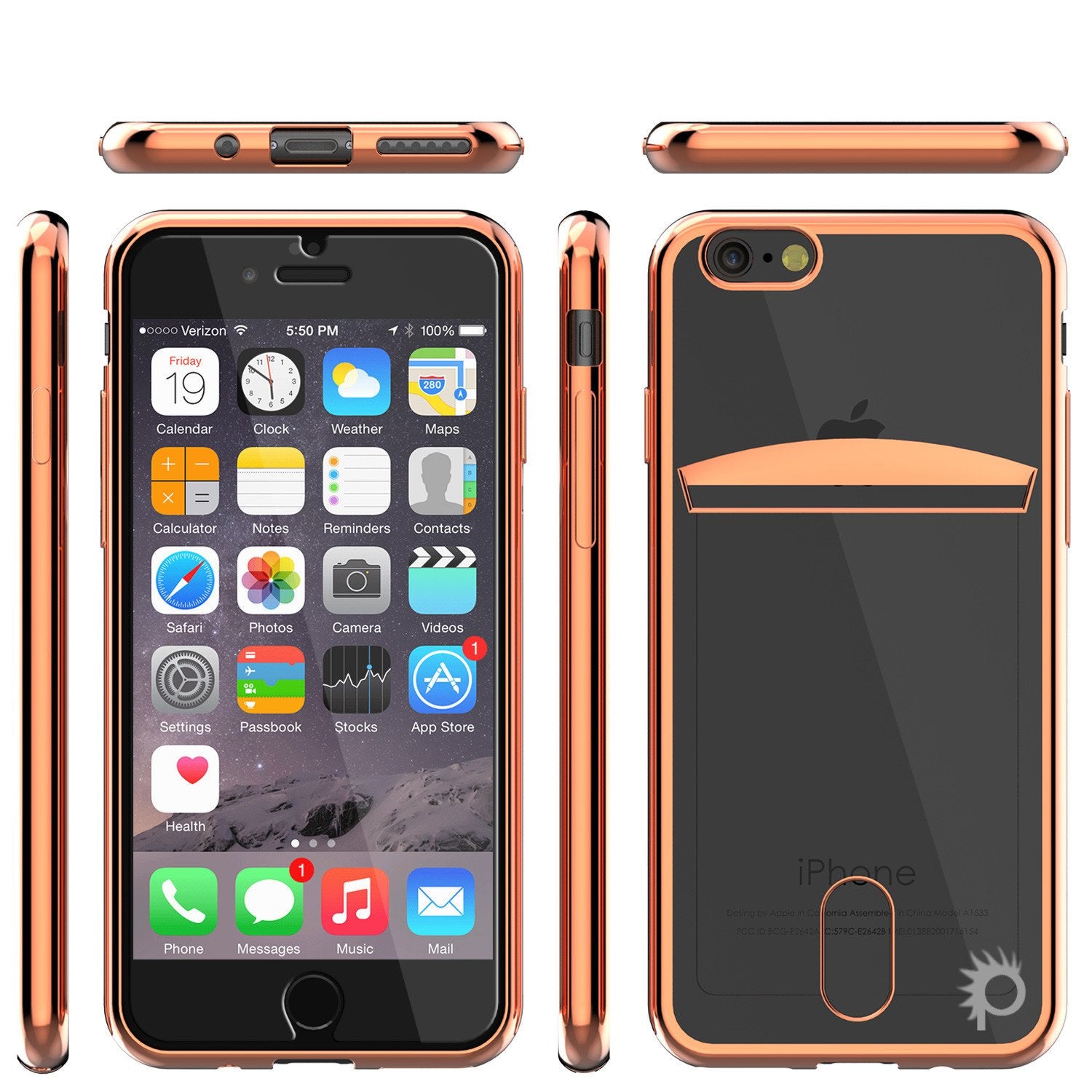 iPhone 7+ Plus Case, PUNKCASE® LUCID Rose Gold Series | Card Slot | SHIELD Screen Protector - PunkCase NZ