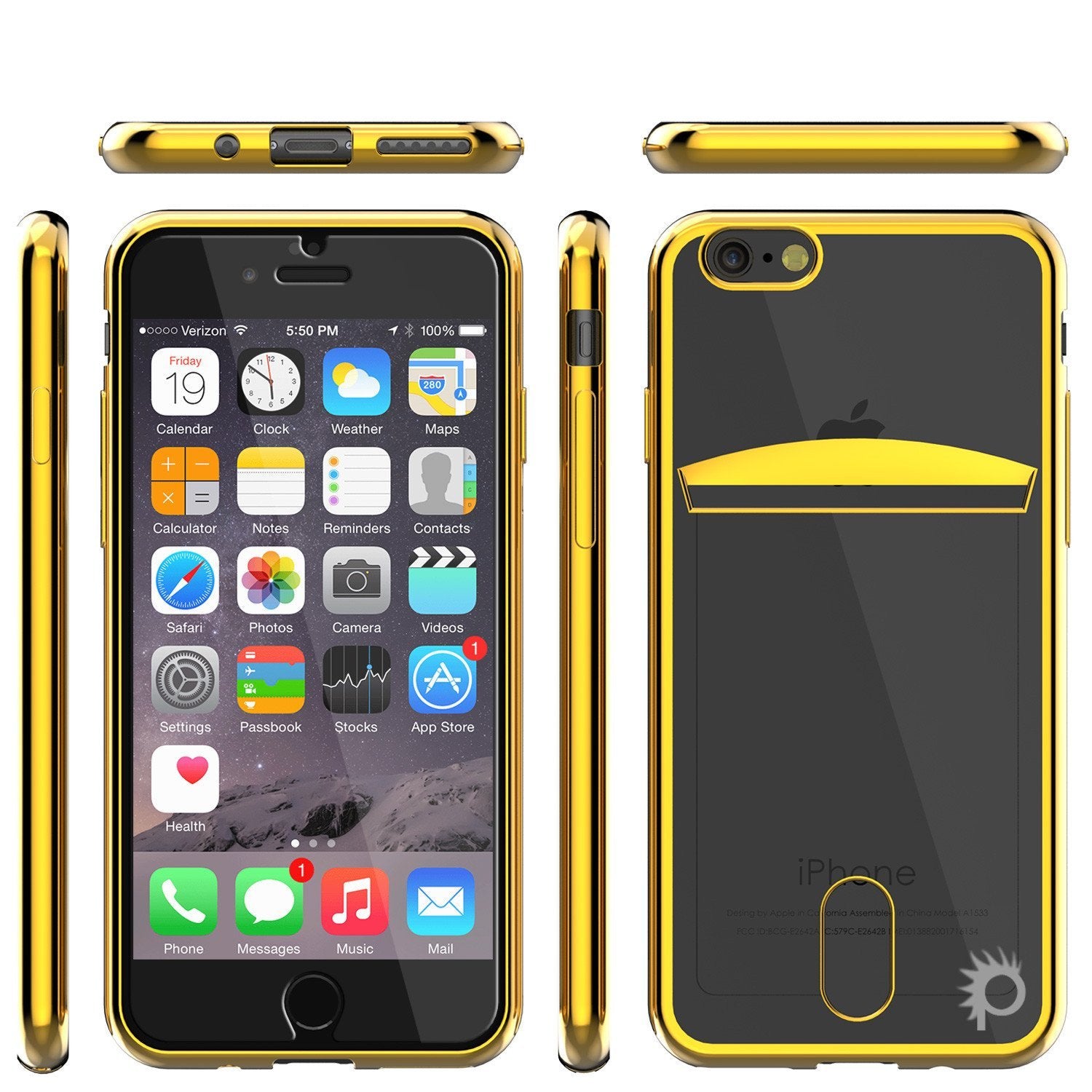 iPhone 8+ Plus Case, PUNKCASE® LUCID Gold Series | Card Slot | SHIELD Screen Protector | Ultra fit - PunkCase NZ
