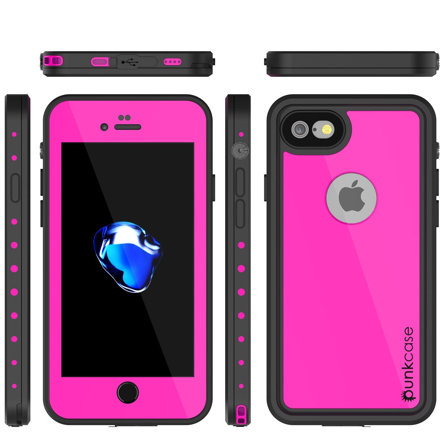 iPhone 7 Waterproof IP68 Case, Punkcase [Pink] [StudStar Series] [Slim Fit] [Dirtproof] [Snowproof] - PunkCase NZ