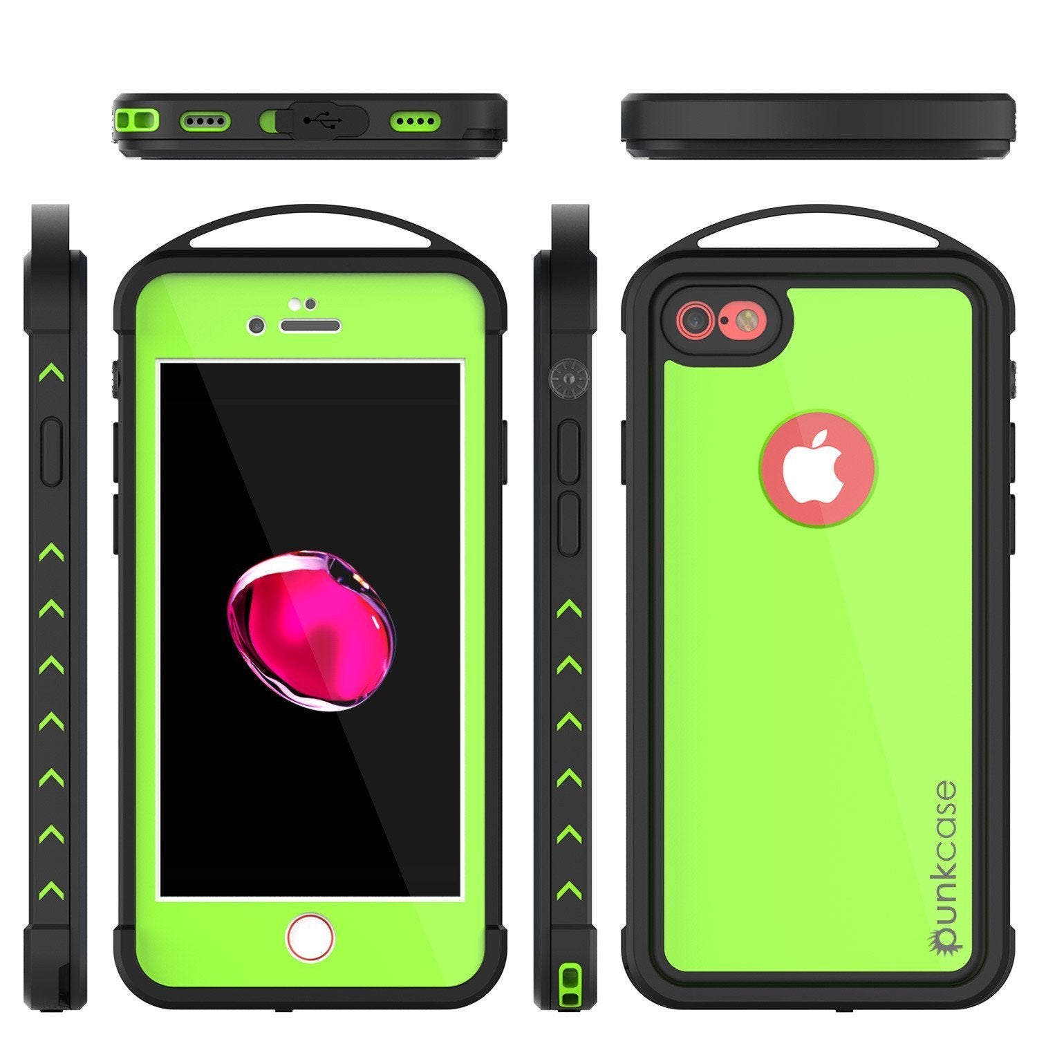 iPhone SE (4.7") Waterproof Case, Punkcase ALPINE Series, Light Green | Heavy Duty Armor Cover