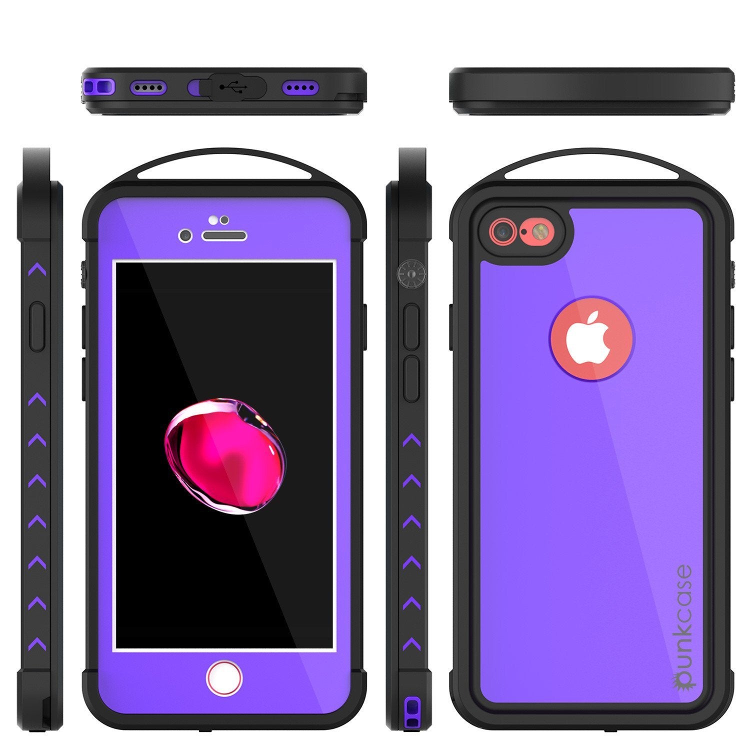 iPhone 8 Waterproof Case, Punkcase ALPINE Series, Purple | Heavy Duty Armor Cover - PunkCase NZ