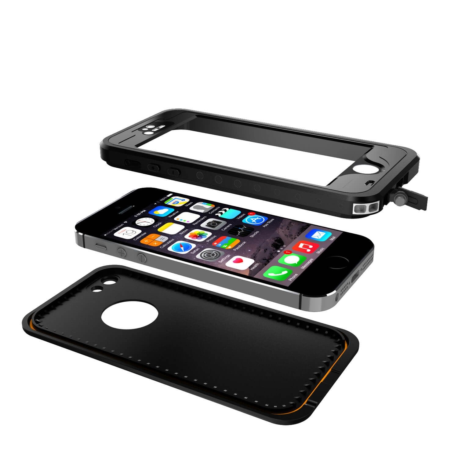 iPhone 5S/5 Waterproof Case, PunkCase StudStar Black Case Water/Shock/Dirt Proof | Lifetime Warranty - PunkCase NZ