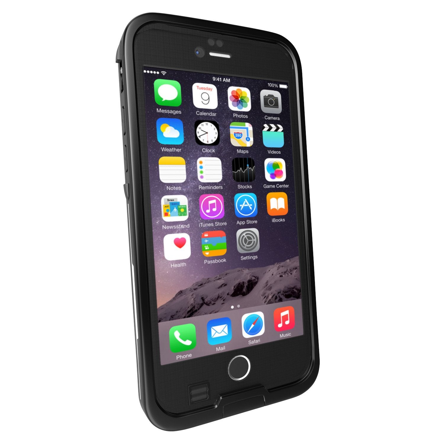 iPhone 6S+/6+ Plus Waterproof Case, Punkcase SpikeStar Black | Thin Fit 6.6ft Underwater IP68 - PunkCase NZ