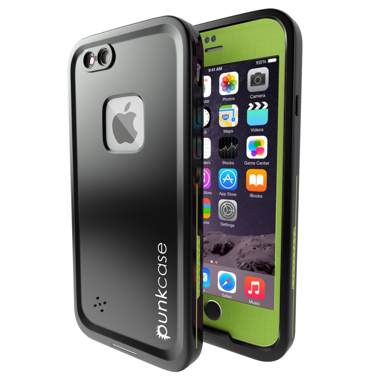 iPhone 6+/6S+ Plus Waterproof Case, Punkcase SpikeStar Light GreenThin Fit 6.6ft Underwater IP68 - PunkCase NZ