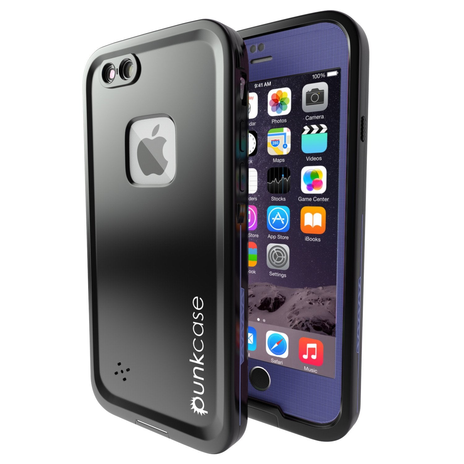 iPhone 6S+/6+ Plus Waterproof Case, Punkcase SpikeStar Purple Thin Fit 6.6ft Underwater IP68 - PunkCase NZ