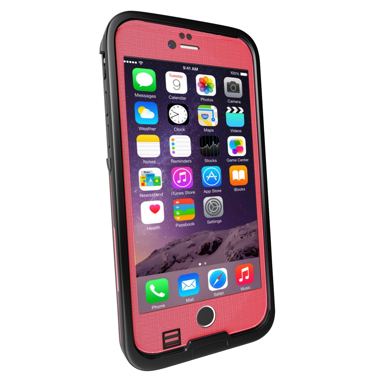 iPhone 6/6S Plus Waterproof Case, Punkcase SpikeStar Red Thin Fit 6.6ft Underwater IP68 | Warranty - PunkCase NZ