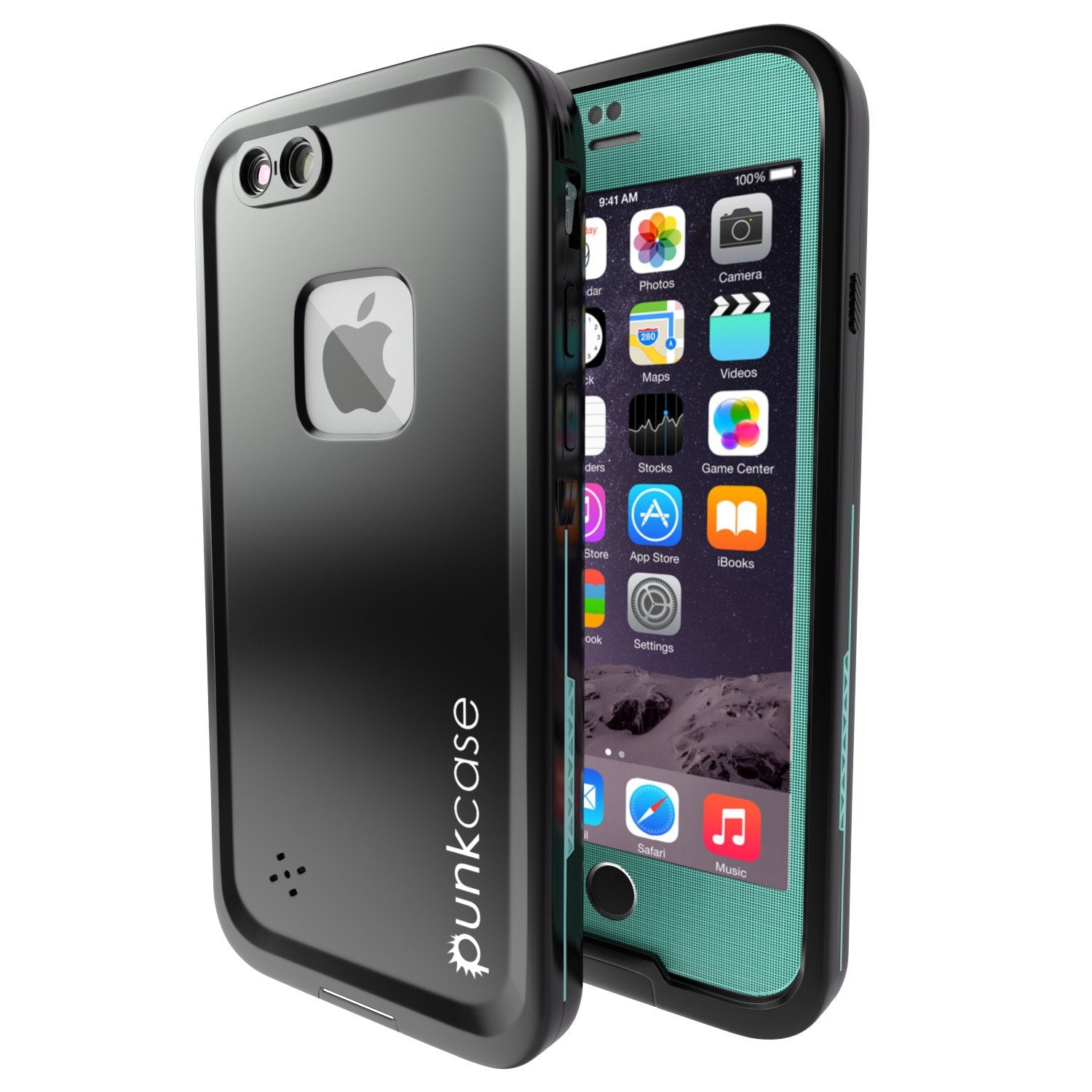 iPhone 6S+/6+ Plus Waterproof Case, Punkcase SpikeStar Teal | Thin Fit 6.6ft Underwater IP68