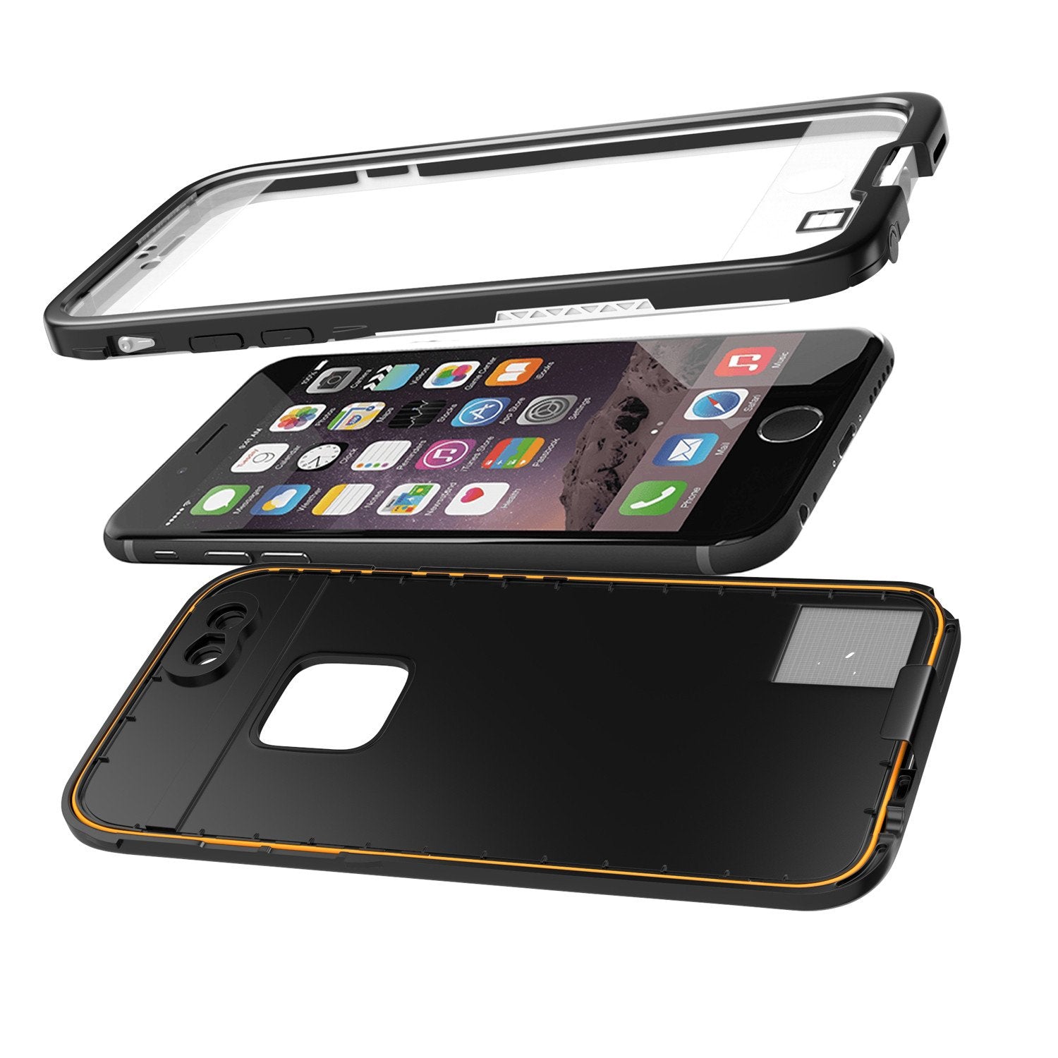 iPhone 6S+/6+ Plus Waterproof Case, Punkcase SpikeStar White | Thin Fit 6.6ft Underwater IP68 - PunkCase NZ