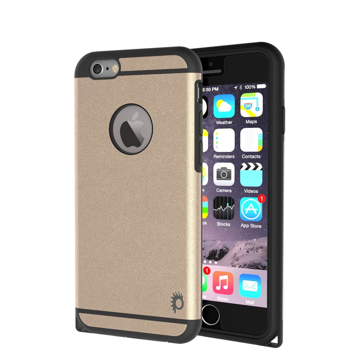iPhone 6s Plus/6 Plus  Case PunkCase Galactic Gold Slim w/ Tempered Glass | Lifetime Warranty - PunkCase NZ
