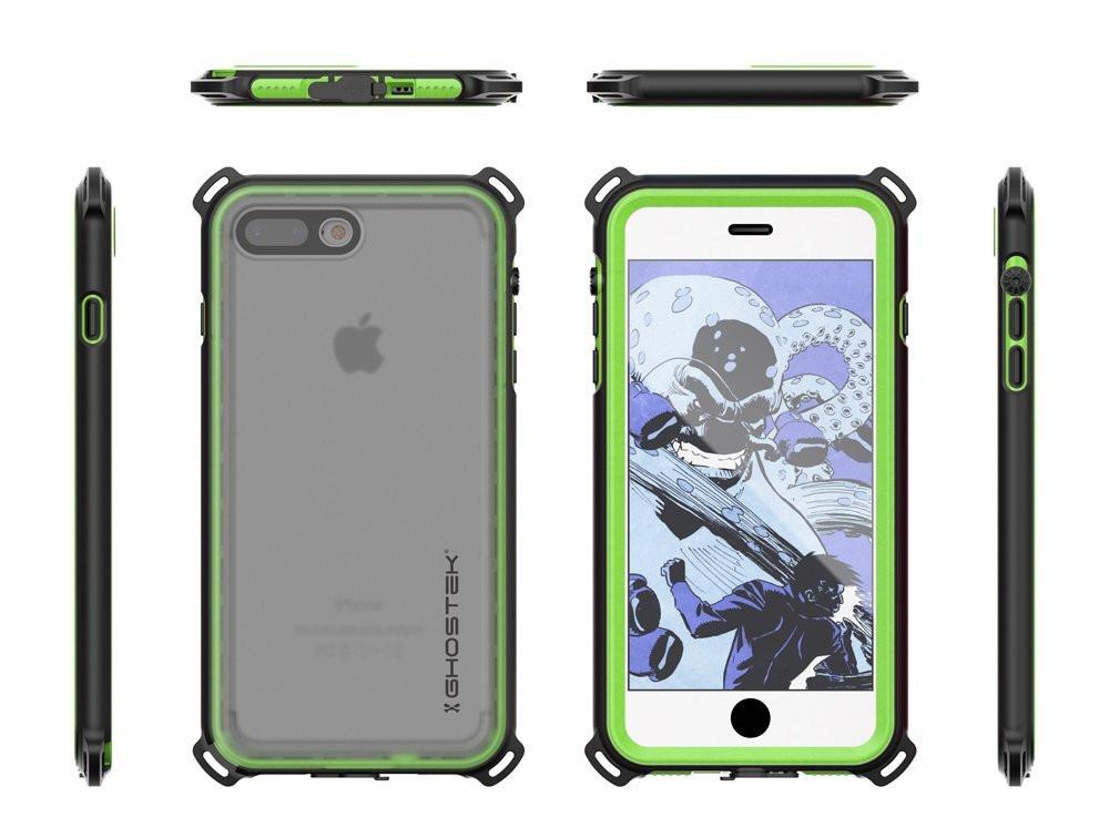 iPhone 7+ Plus Waterproof Case, Ghostek Nautical Series for iPhone 7+ Plus | Slim Underwater Protection | Adventure Duty | Swimming (Green) - PunkCase NZ