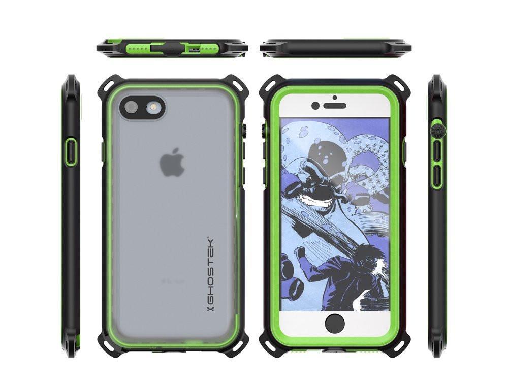 iPhone  8  Waterproof Case, Ghostek Nautical Series for iPhone  8  | Slim Underwater Protection| Adventure Duty | Ultra Fit | Swimming (Green) - PunkCase NZ