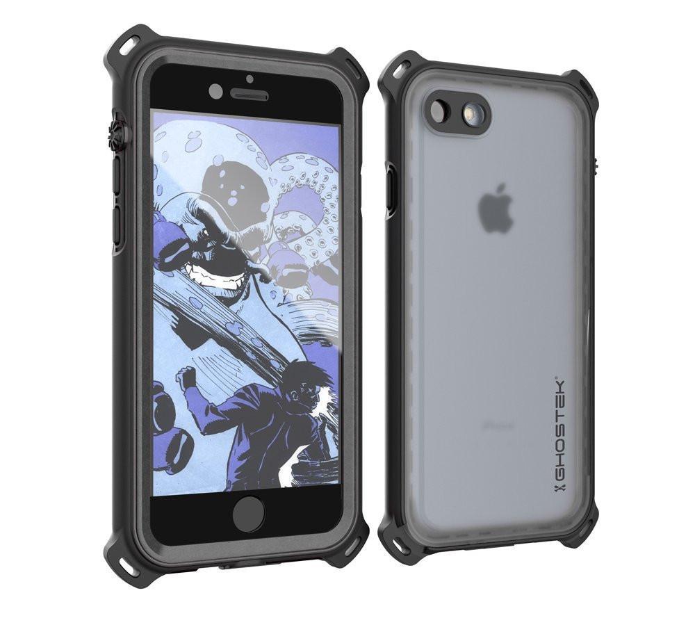 iPhone  8  Waterproof Case, Ghostek Nautical Series for iPhone  8  | Slim Underwater Protection | Ultra Fit | Swimming (Black) - PunkCase NZ