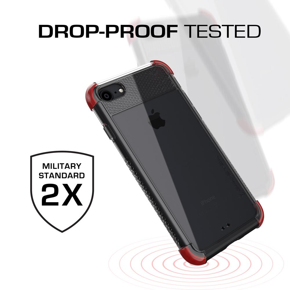 iPhone  7 Case, Ghostek Covert 2 Series for iPhone  7 Protective Case [RED] - PunkCase NZ