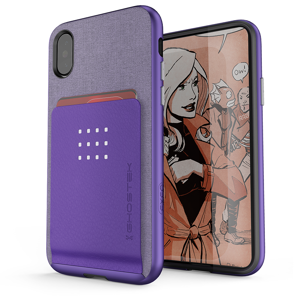 iPhone 8/7 Case, Ghostek Exec 2 Series for iPhone 8/7 Protective Wallet Case [PURPLE] - PunkCase NZ