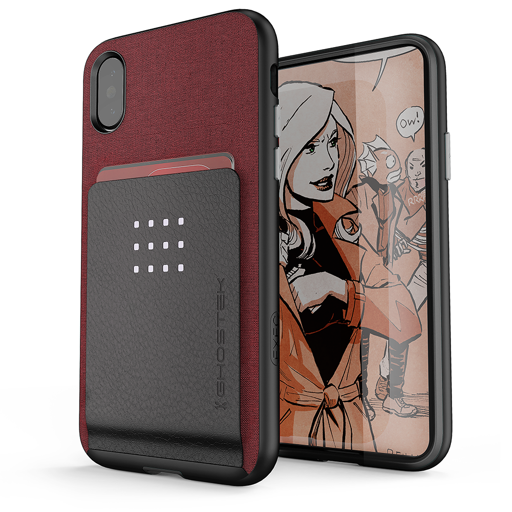 iPhone 8/7 Case , Ghostek Exec 2 Series for iPhone 8/7 Protective Wallet Case [RED] - PunkCase NZ