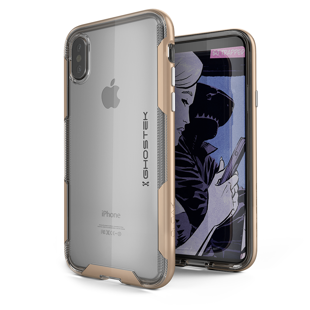 iPhone X Case, Ghostek Cloak 3 Series  for iPhone X / iPhone Pro Case | GOLD - PunkCase NZ