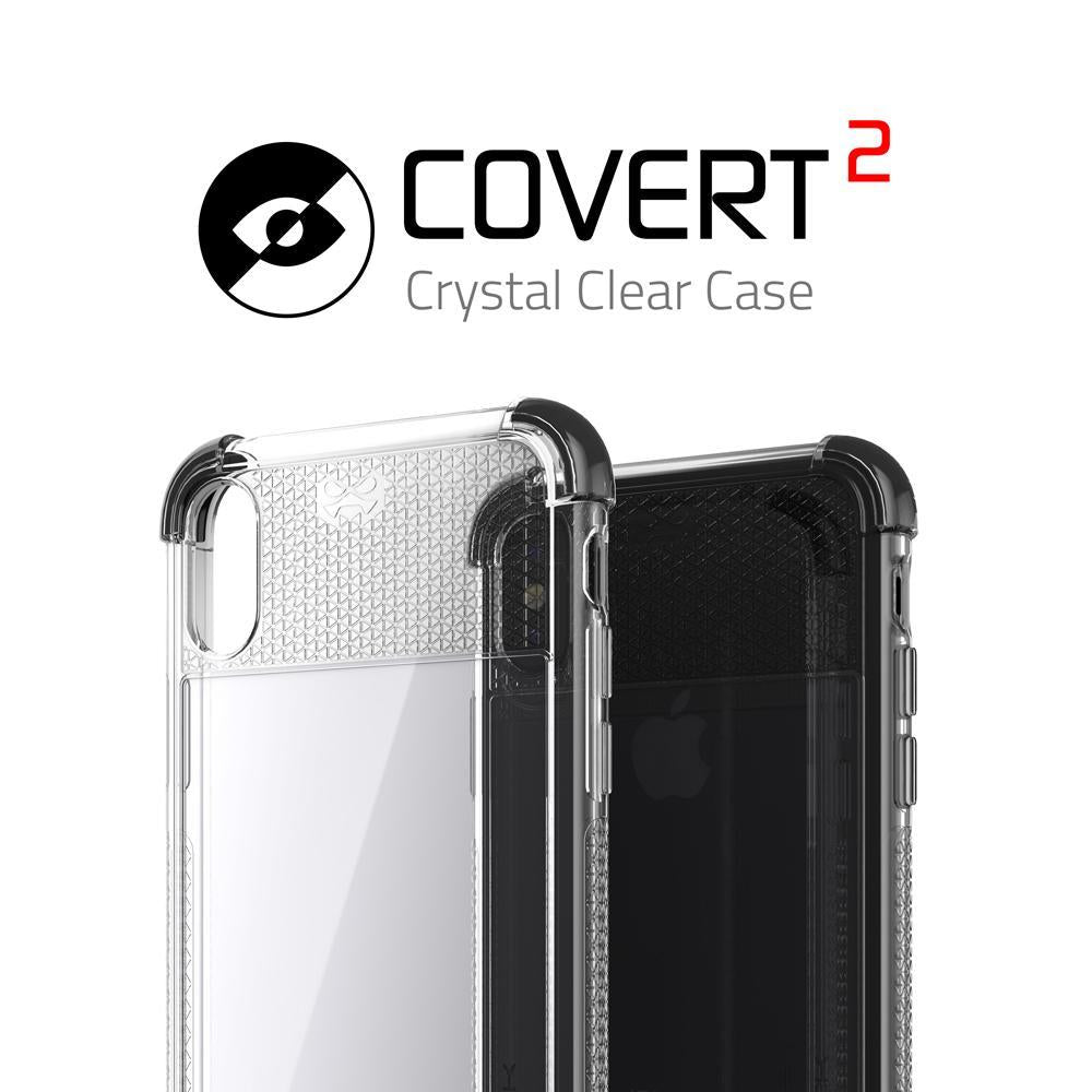 iPhone X Case, Ghostek Covert 2 Series for iPhone X / iPhone Pro Clear Protective Case [BLACK] - PunkCase NZ