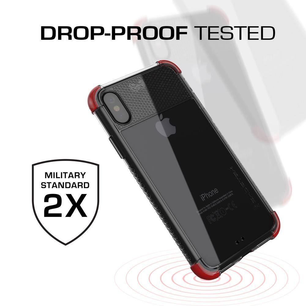 iPhone X Case, Ghostek Covert 2 Series for iPhone X / iPhone Pro  Protective Case [RED] - PunkCase NZ
