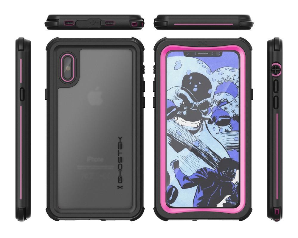 iPhone X  Case ,Ghostek Nautical Series  for iPhone X Rugged Heavy Duty Case | PINK - PunkCase NZ