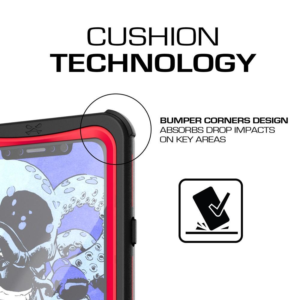 iPhone X  Case ,Ghostek Nautical Series  for iPhone X Rugged Heavy Duty Case |  RED - PunkCase NZ