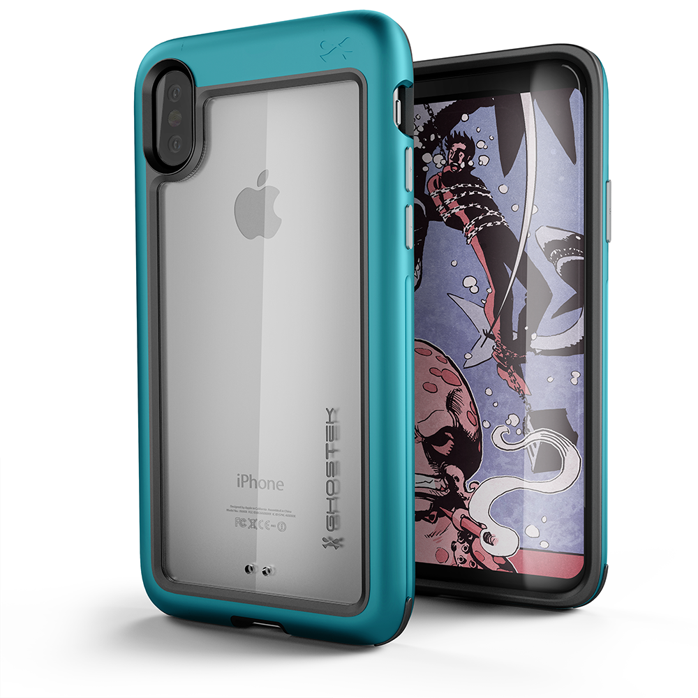 iPhone X Case, Ghostek Atomic Slim Series  for iPhone X Rugged Heavy Duty Case|  TEAL - PunkCase NZ