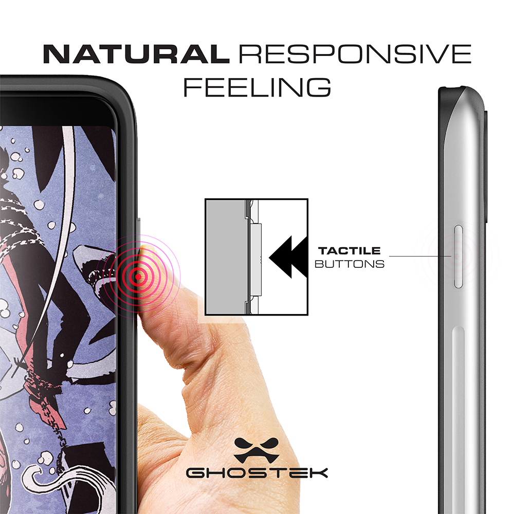 Galaxy Note 8, Ghostek Atomic Slim Galaxy Note 8 Case Shockproof Impact Hybrid Modern Design  | Black - PunkCase NZ
