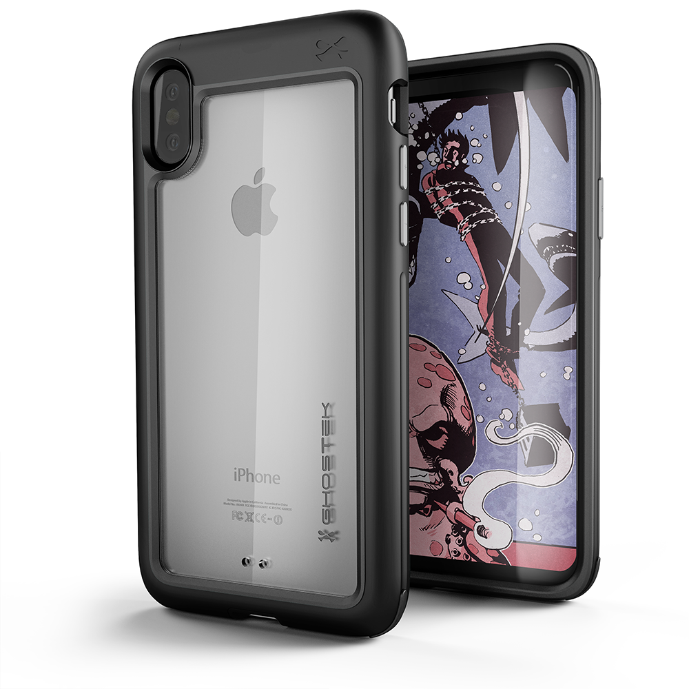 iPhone X Case, Ghostek Atomic Slim Series  for iPhone X Rugged Heavy Duty Case|BLACK - PunkCase NZ